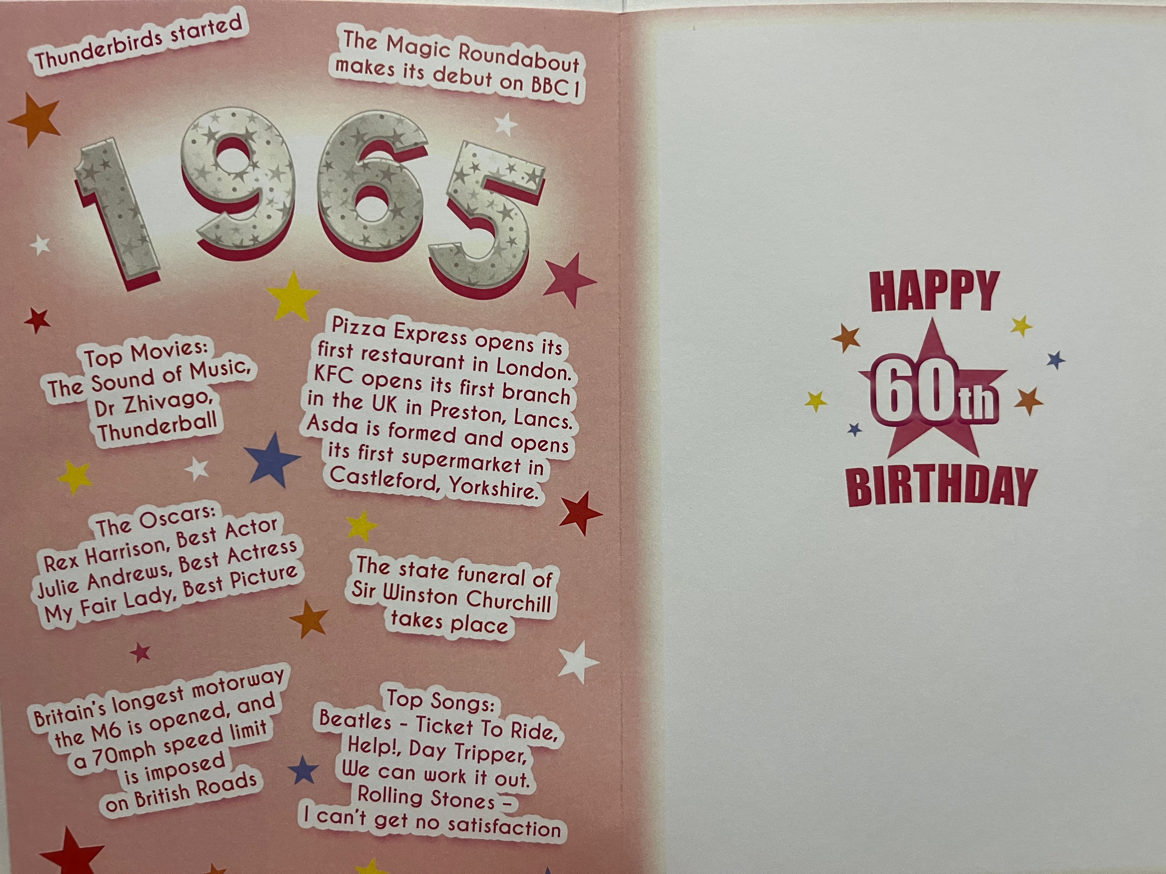 Age 60 Female Birthday Card