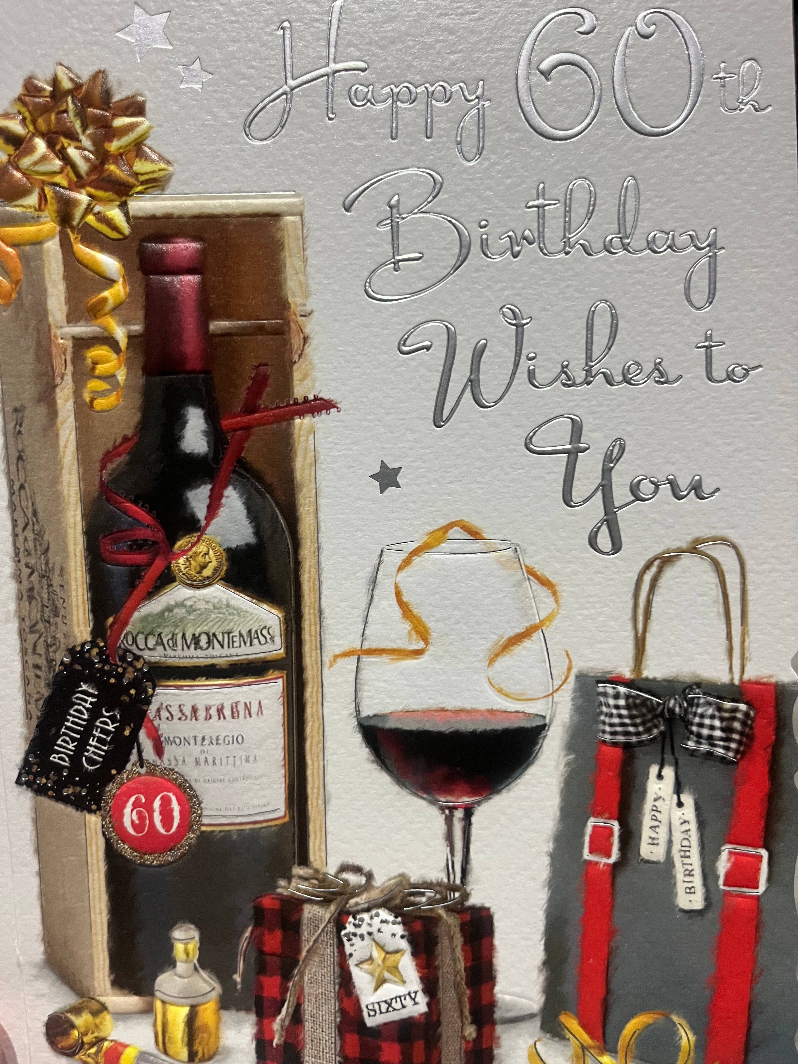 Age 60 Male Birthday Card