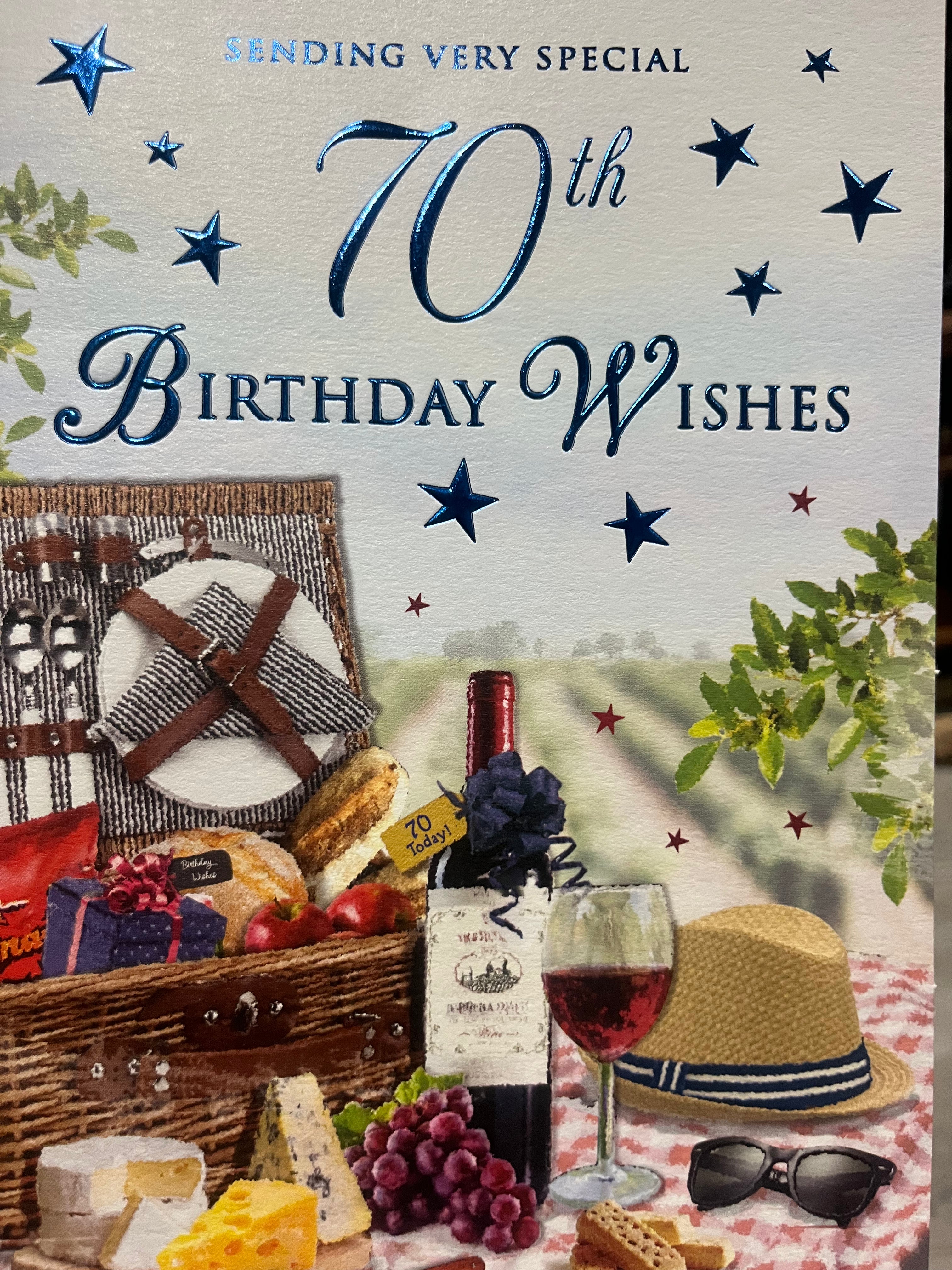 Age 70 Male Birthday Card