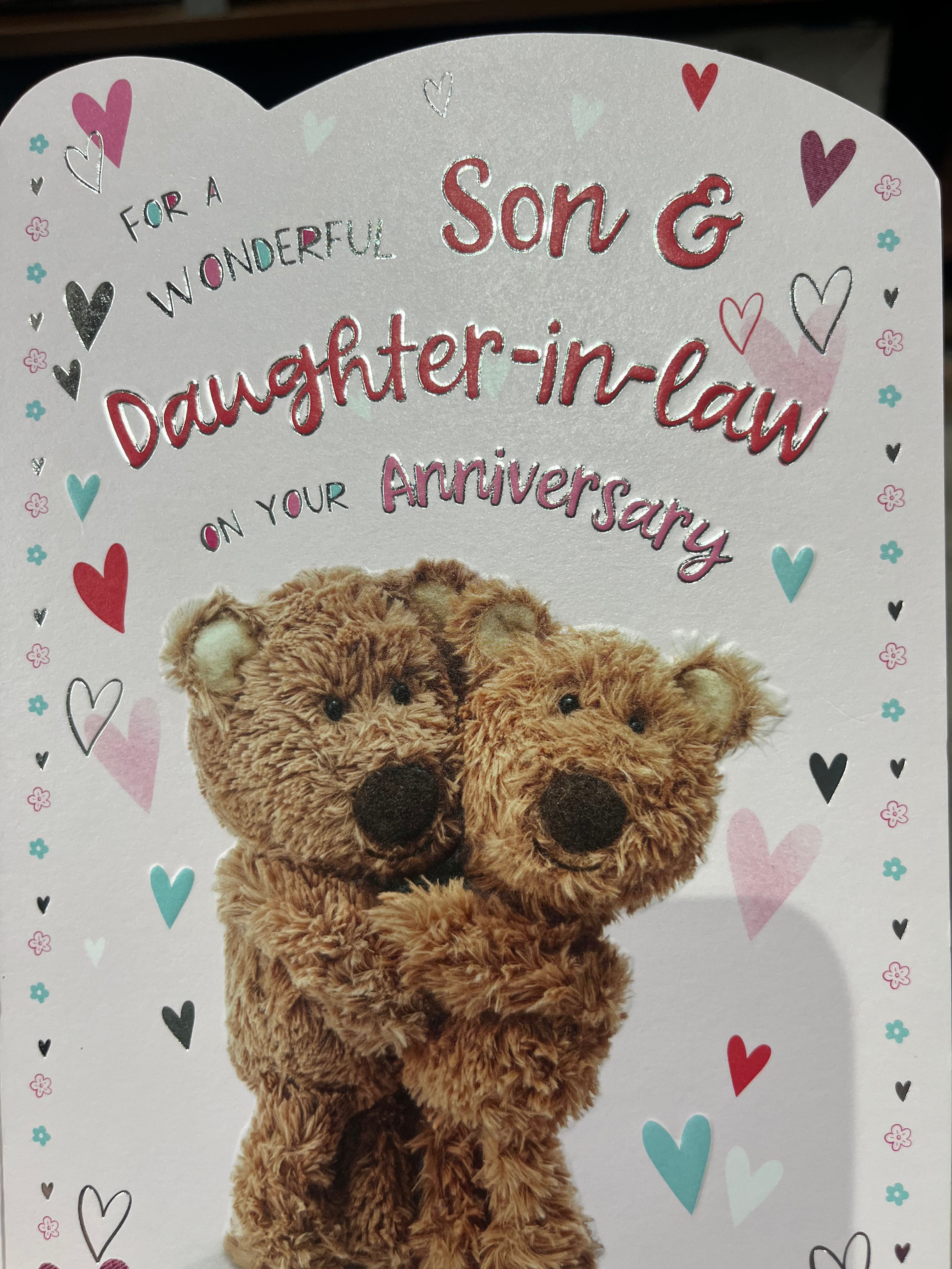 Son and Daughter in Law Anniversary Card