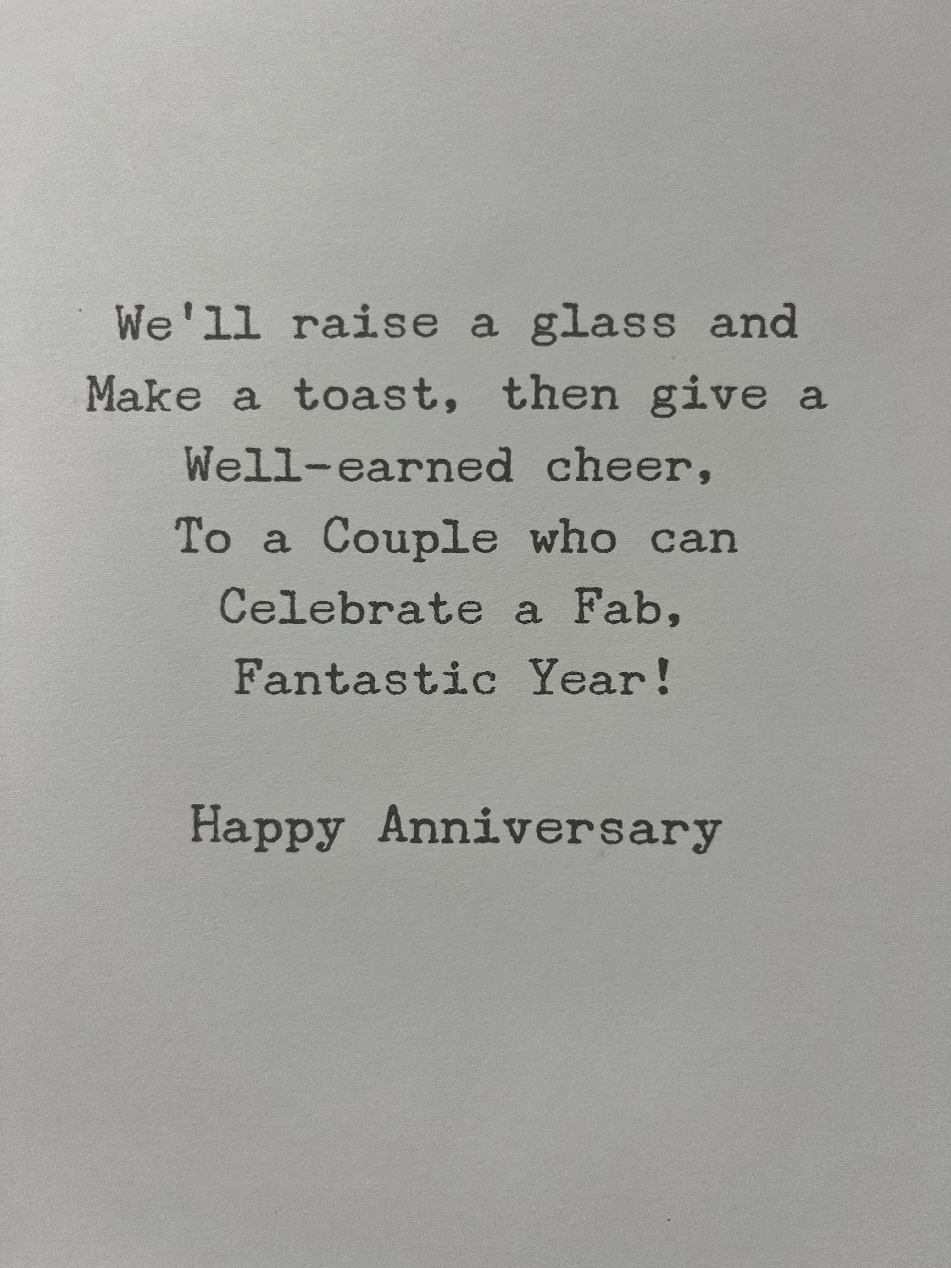 Sister and Brother in Law Anniversary Card