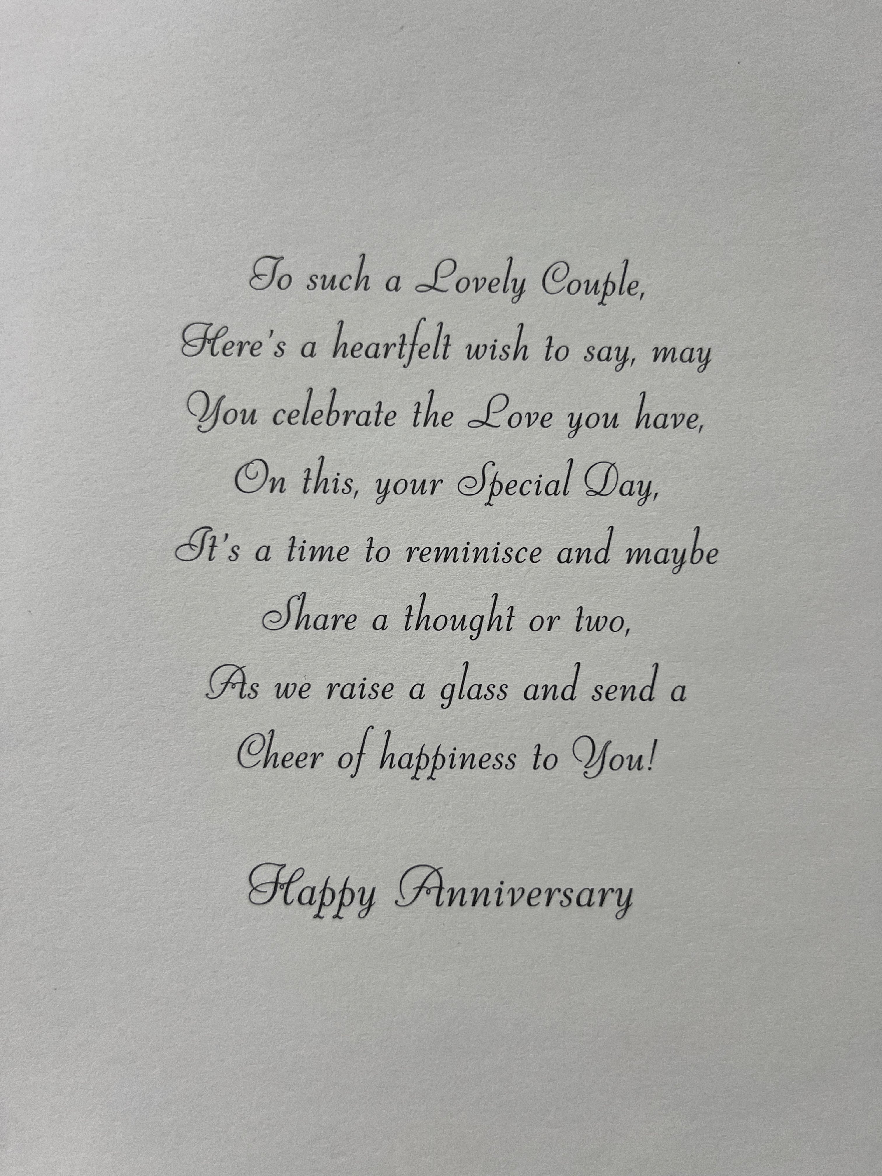 Brother and Sister in Law Anniversary Card