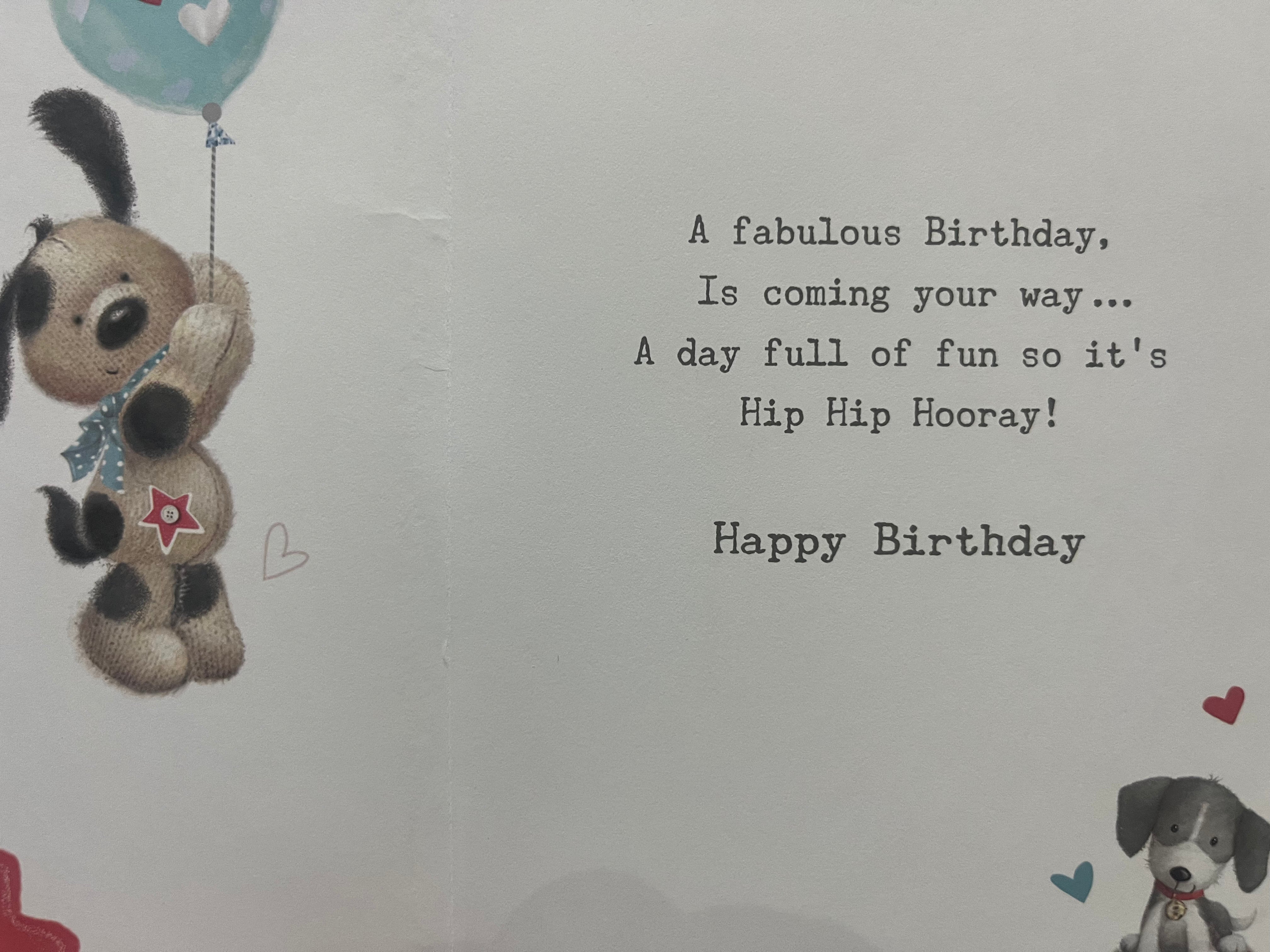 Male Cute Birthday Card. Little Boy Birthday