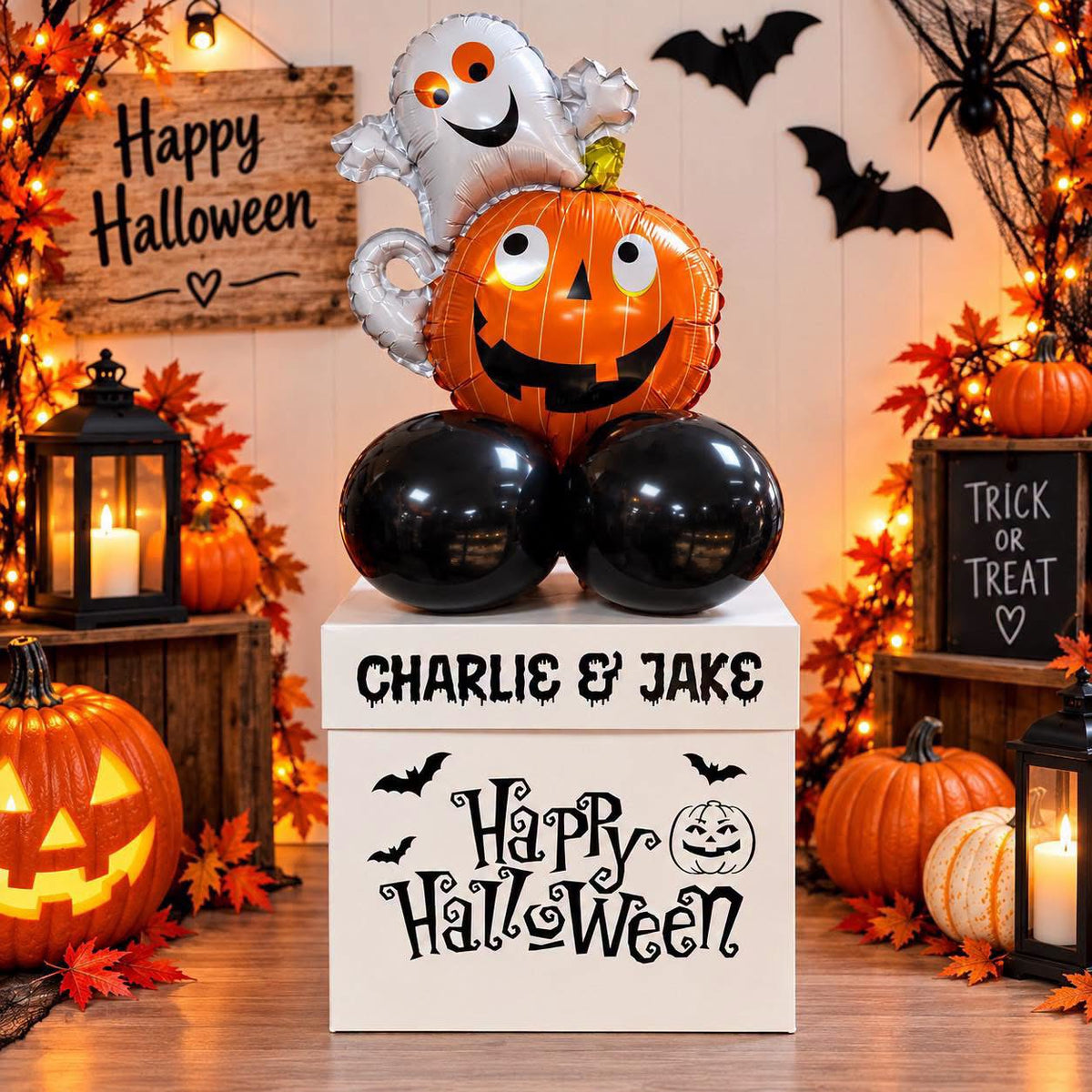 Halloween Balloon Top Trick or Treat Box