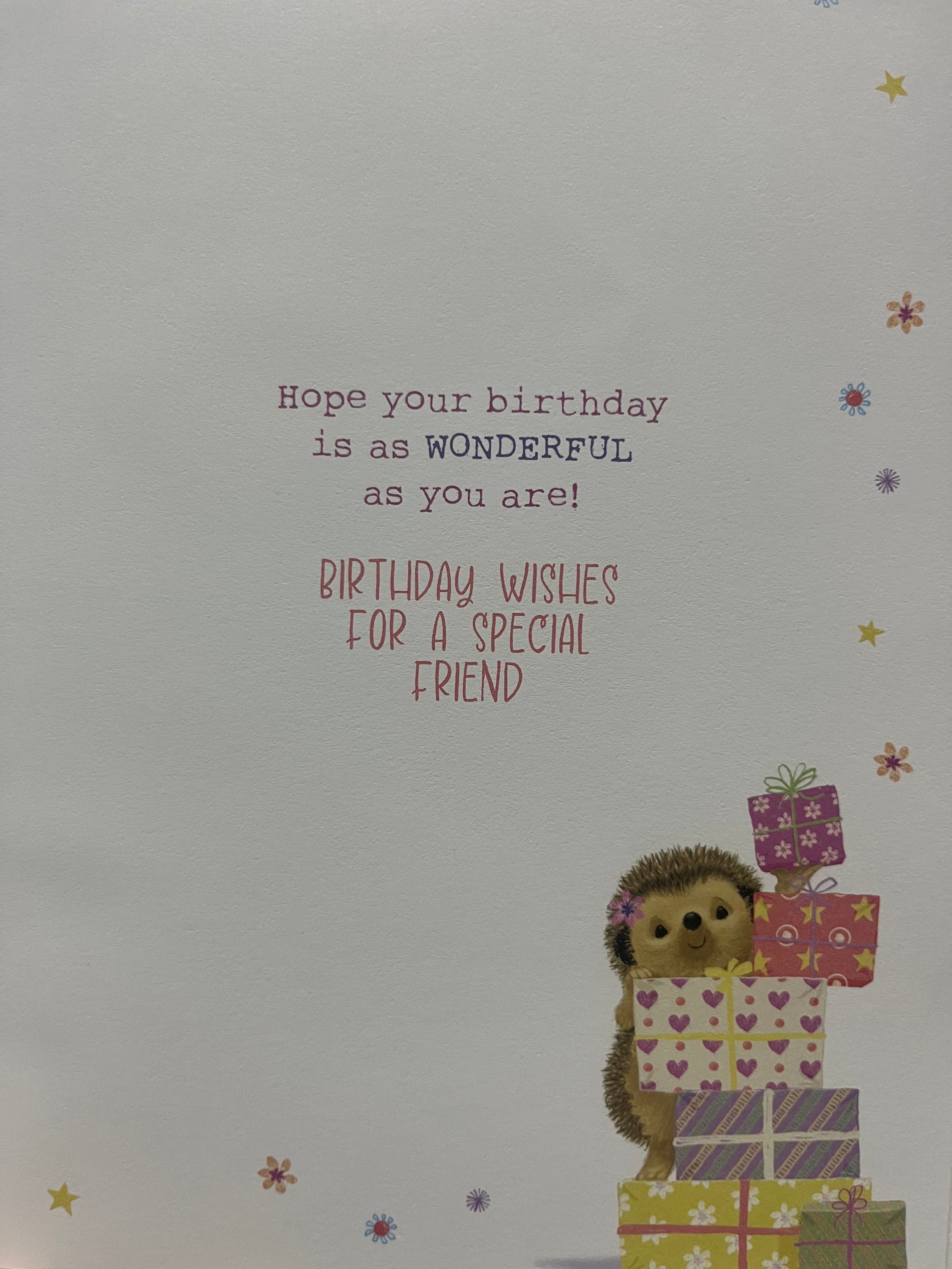 Cute Female Friend Birthday Card
