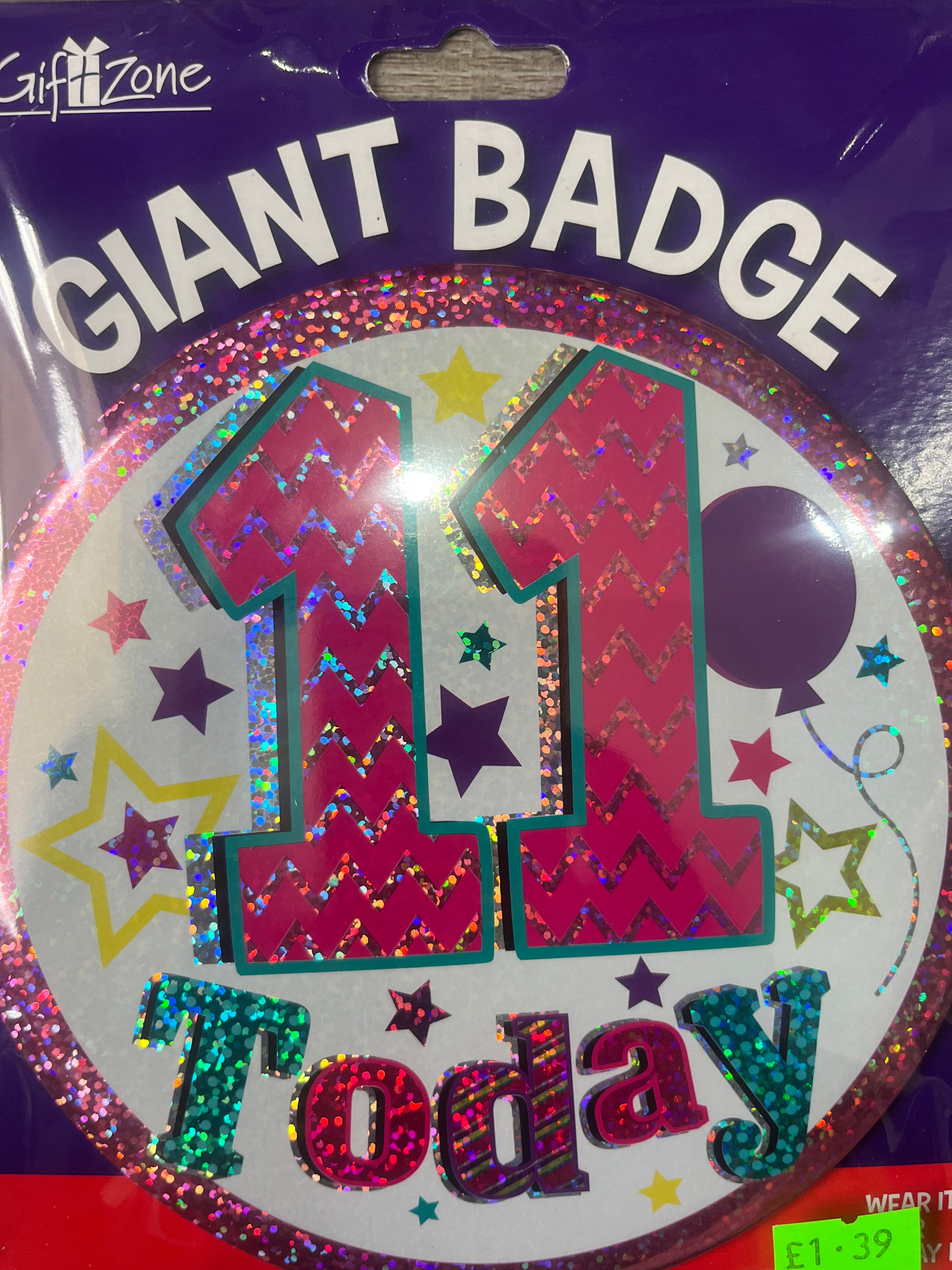 Giant Badge. Age 11