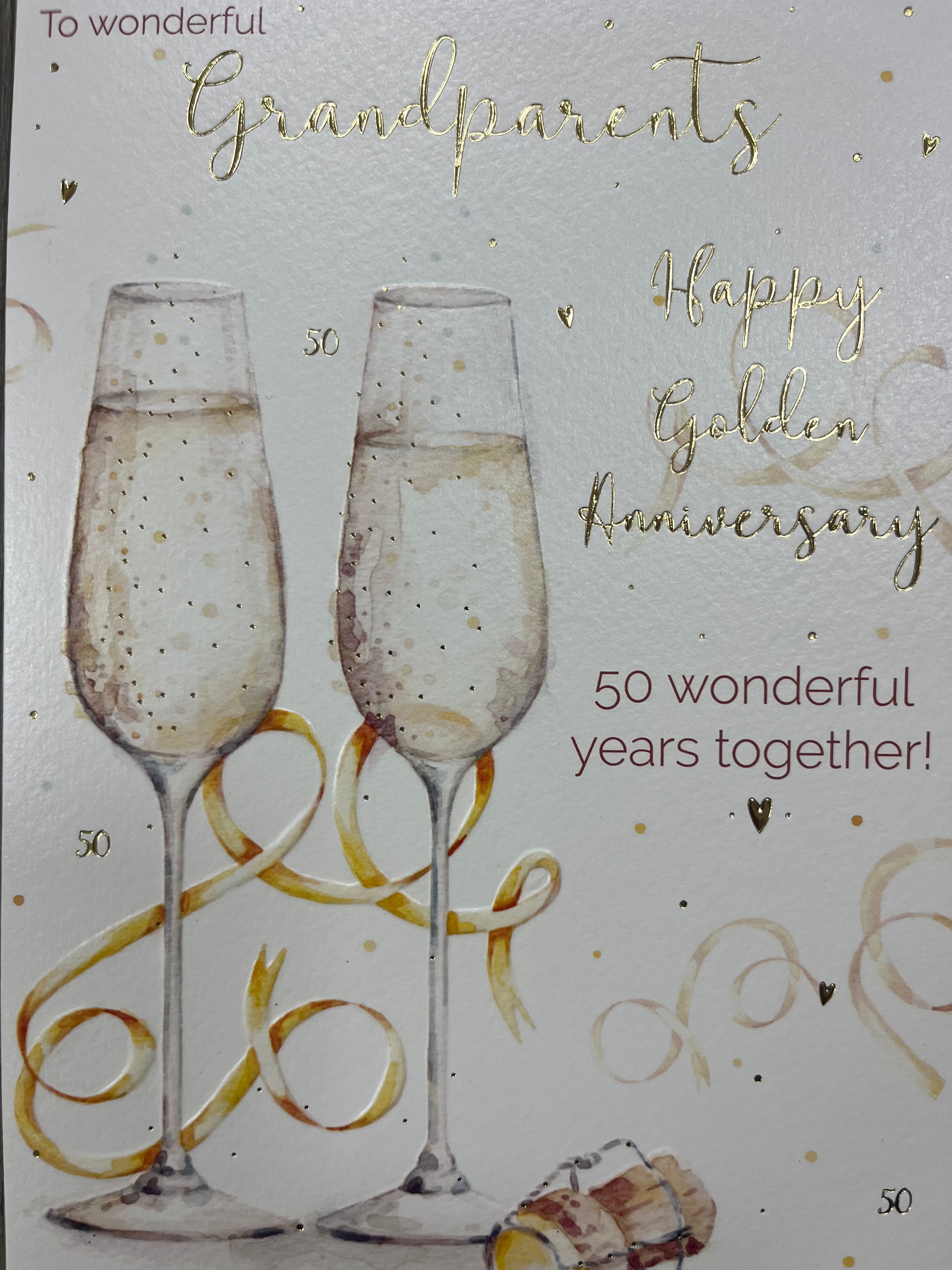 Grandparents Golden Wedding Anniversary Card