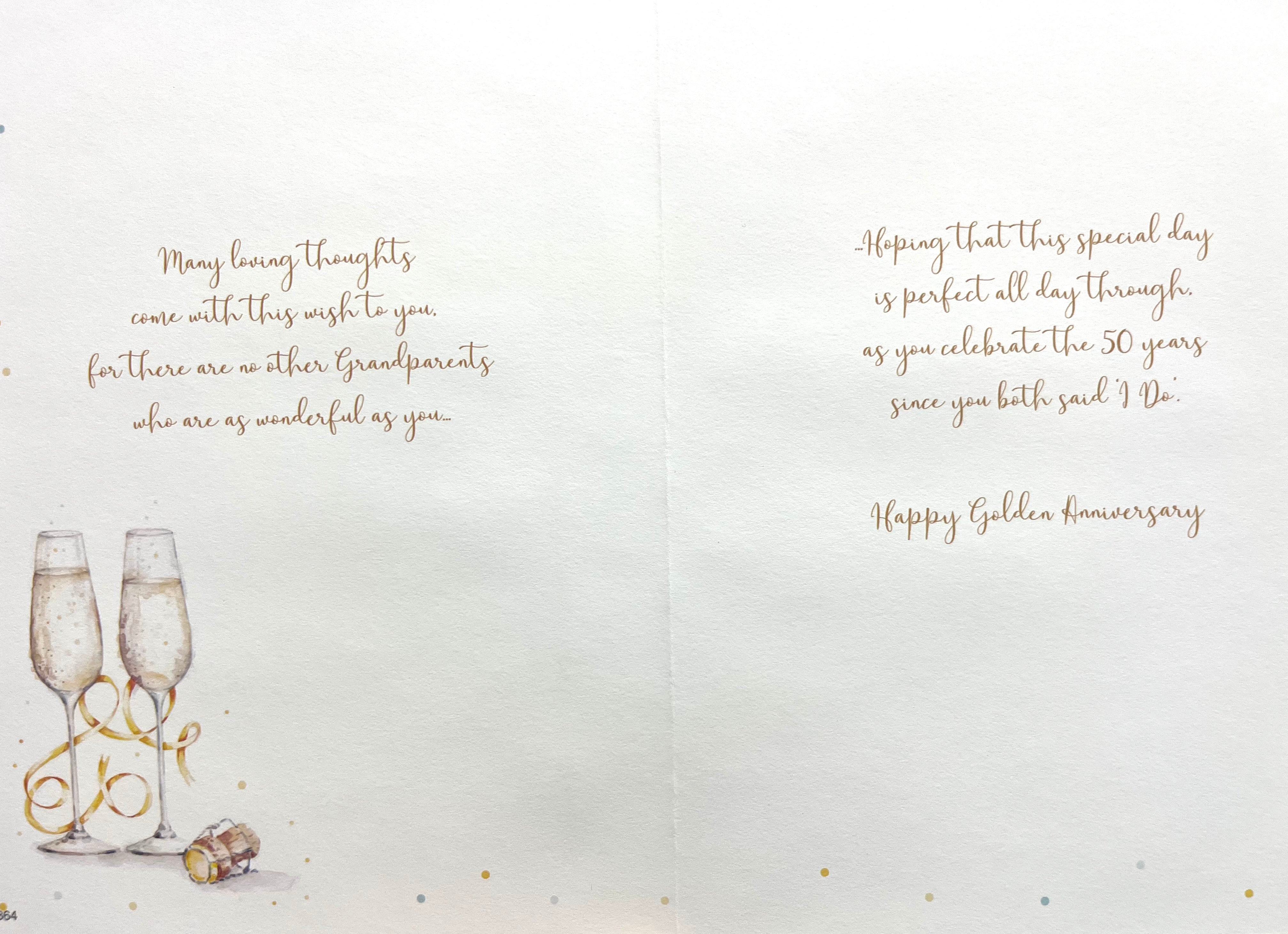 Grandparents Golden Wedding Anniversary Card