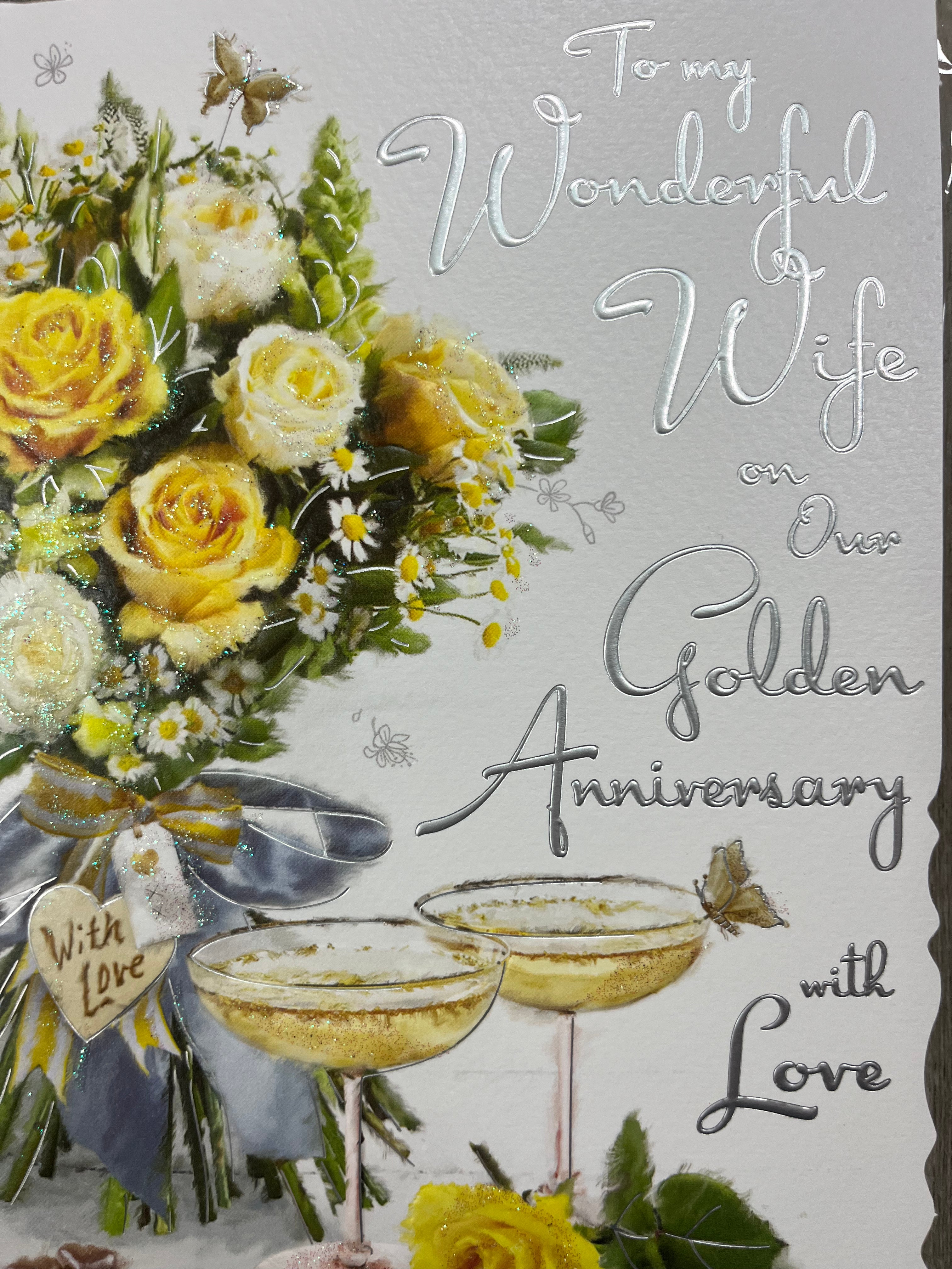Wife Golden Wedding Anniversary Card