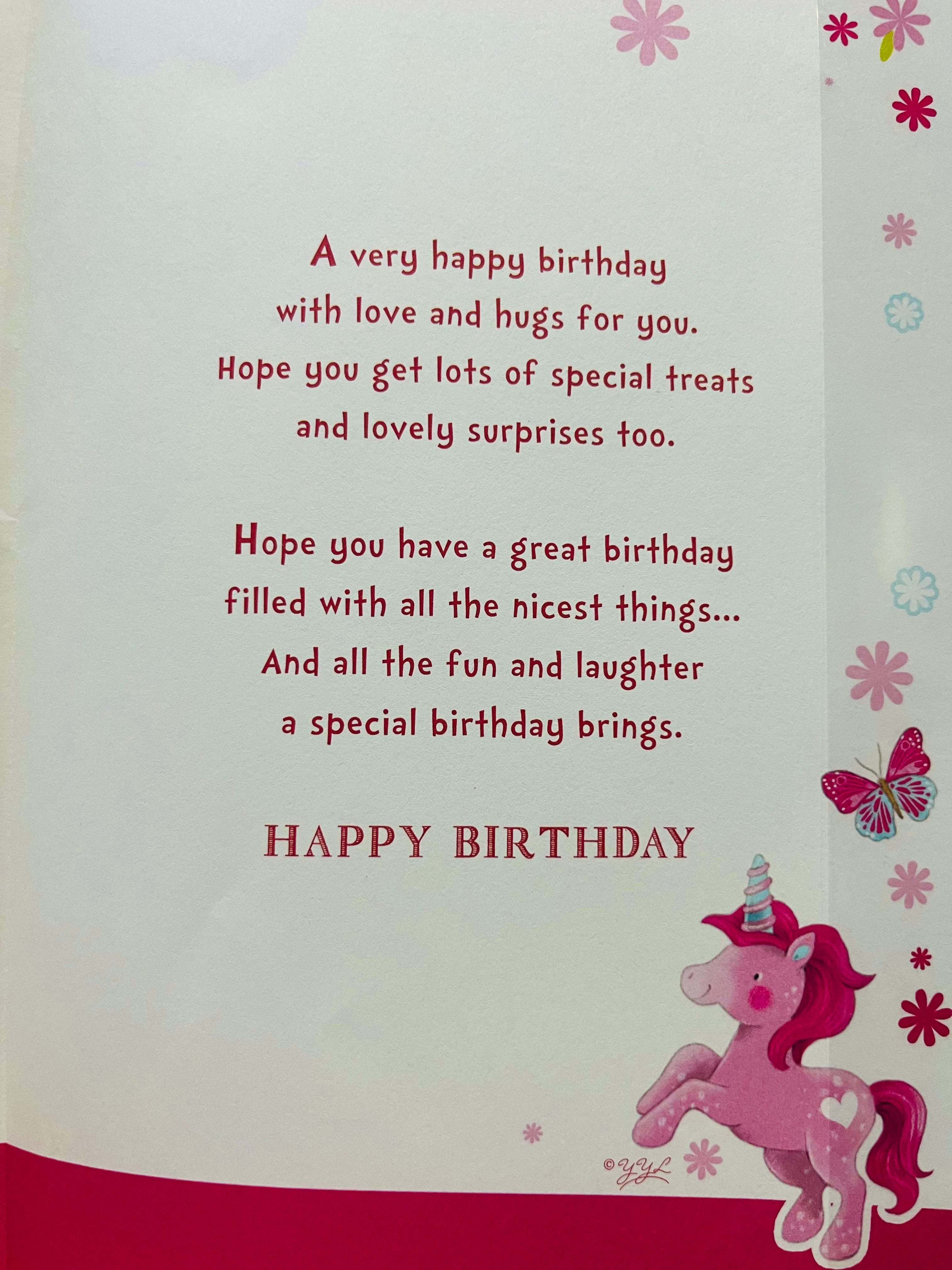 Daughter's 2nd Birthday Card