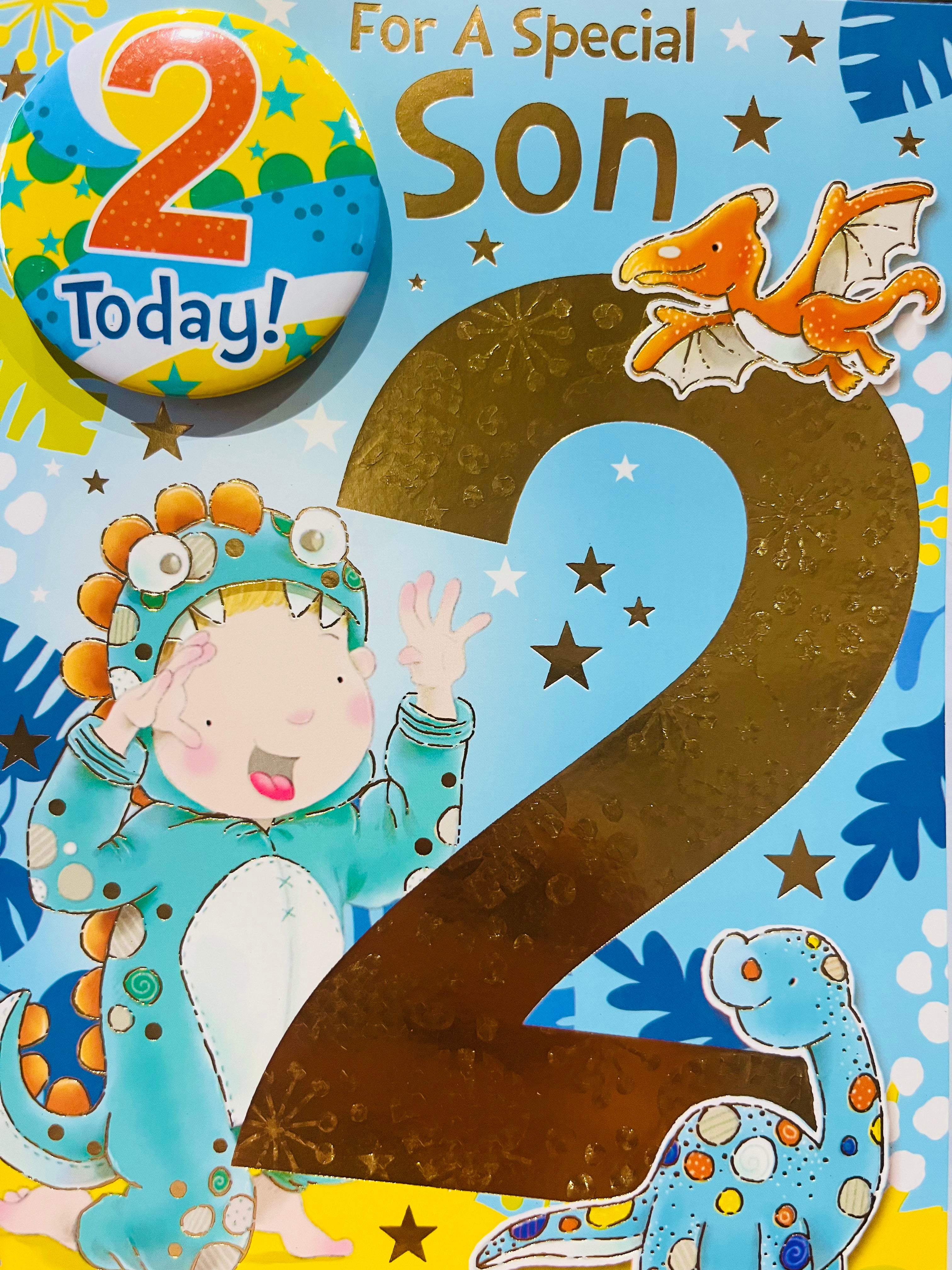 Son's 2nd Birthday Card