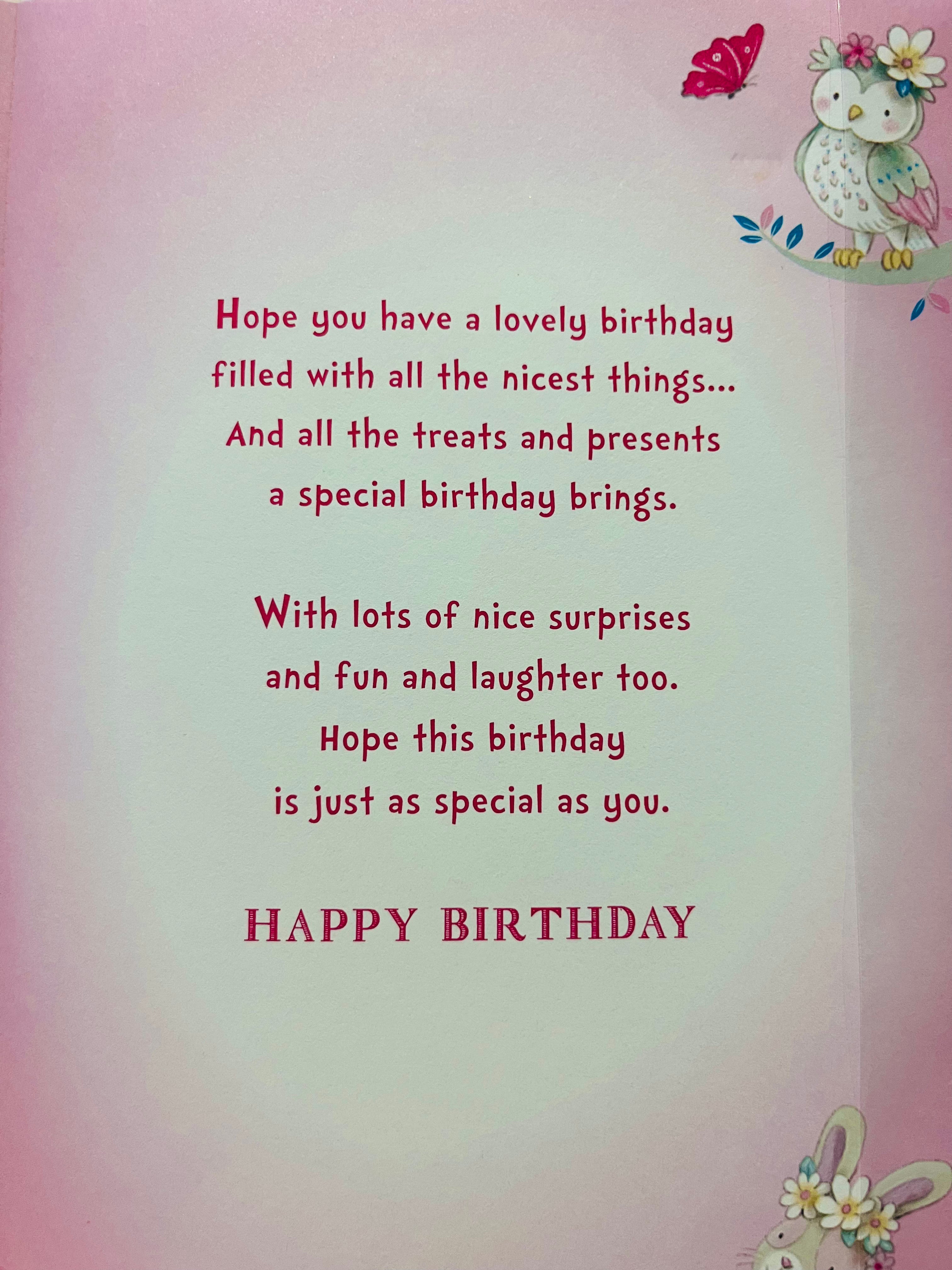 Daughter's 3rd Birthday Card