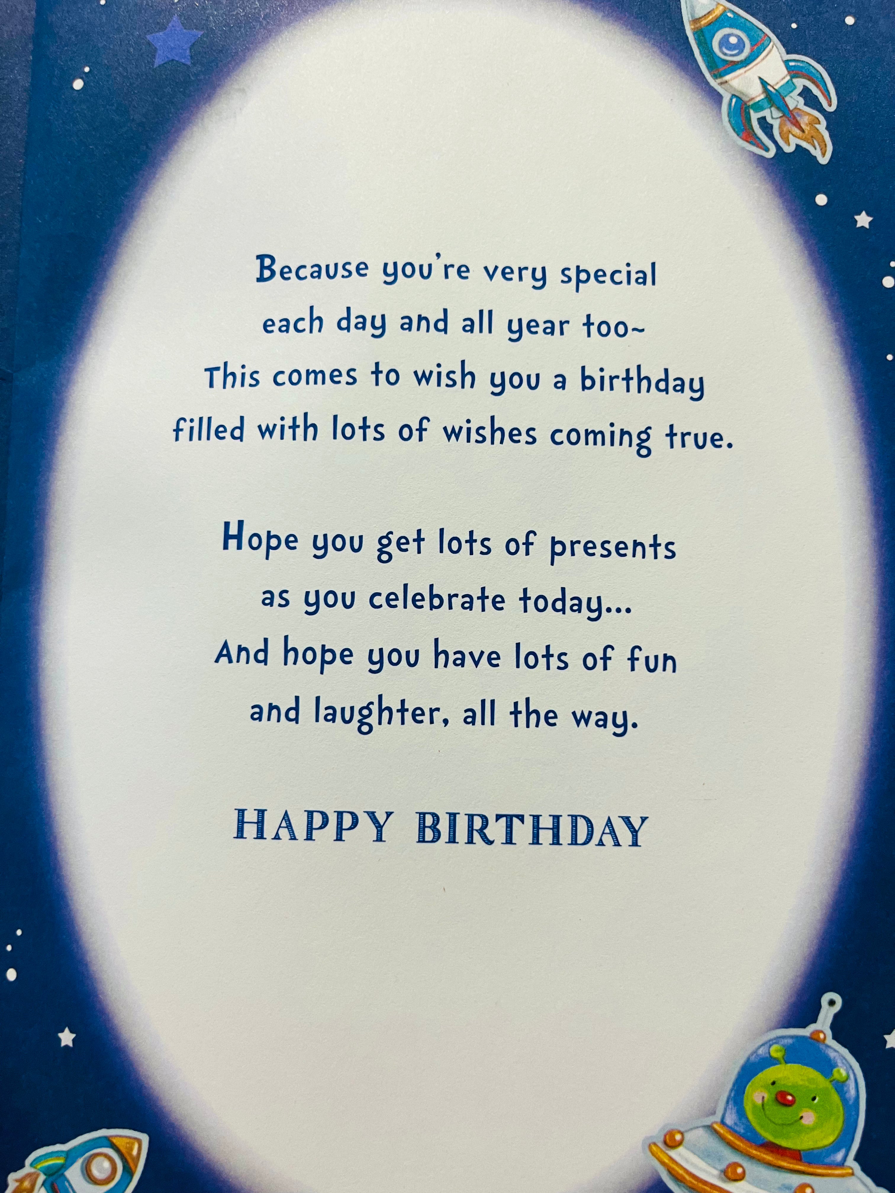 Son's 3rd Birthday Card