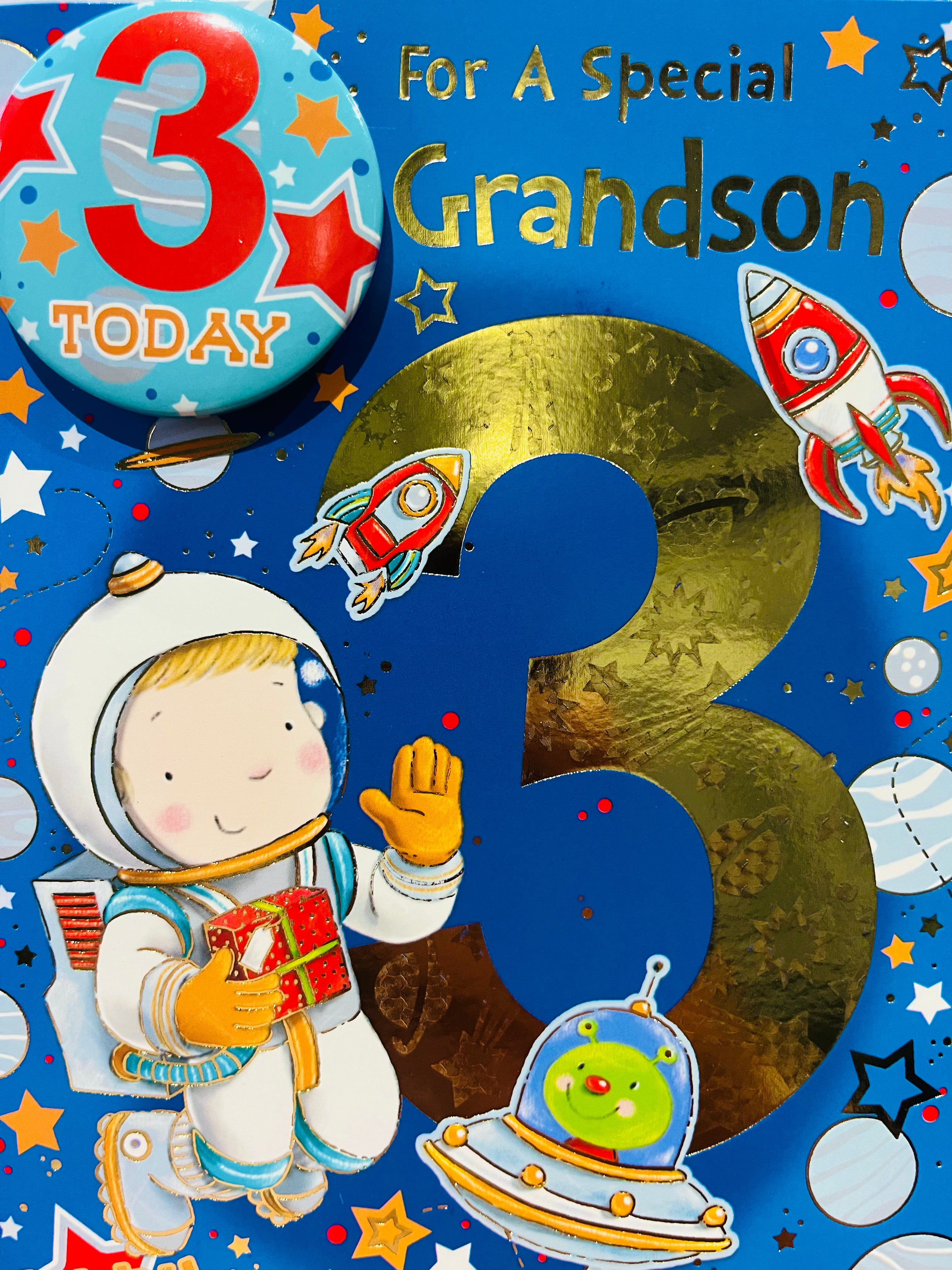 Grandson's 3rd Birthday Card
