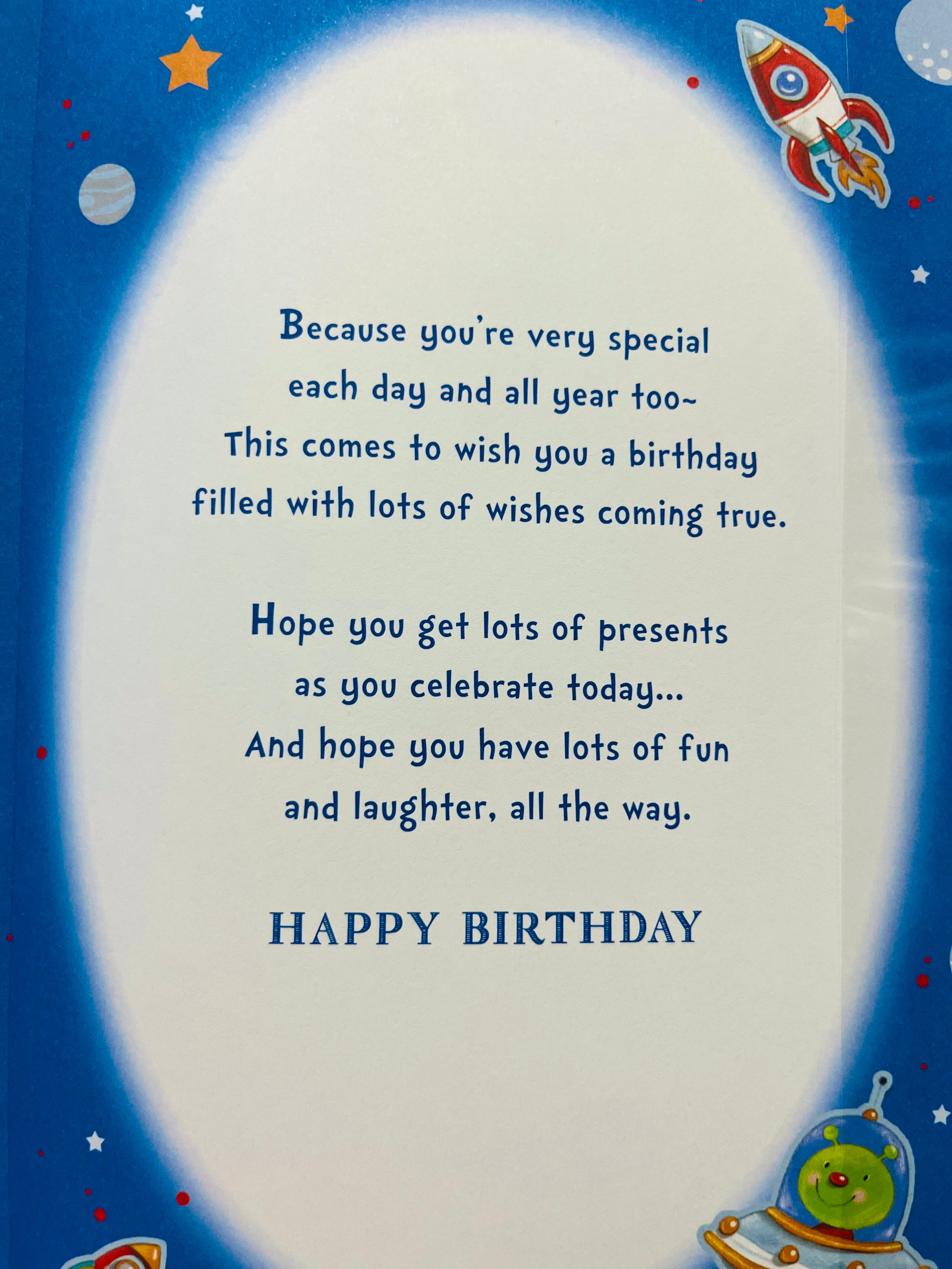 Grandson's 4th Birthday Card