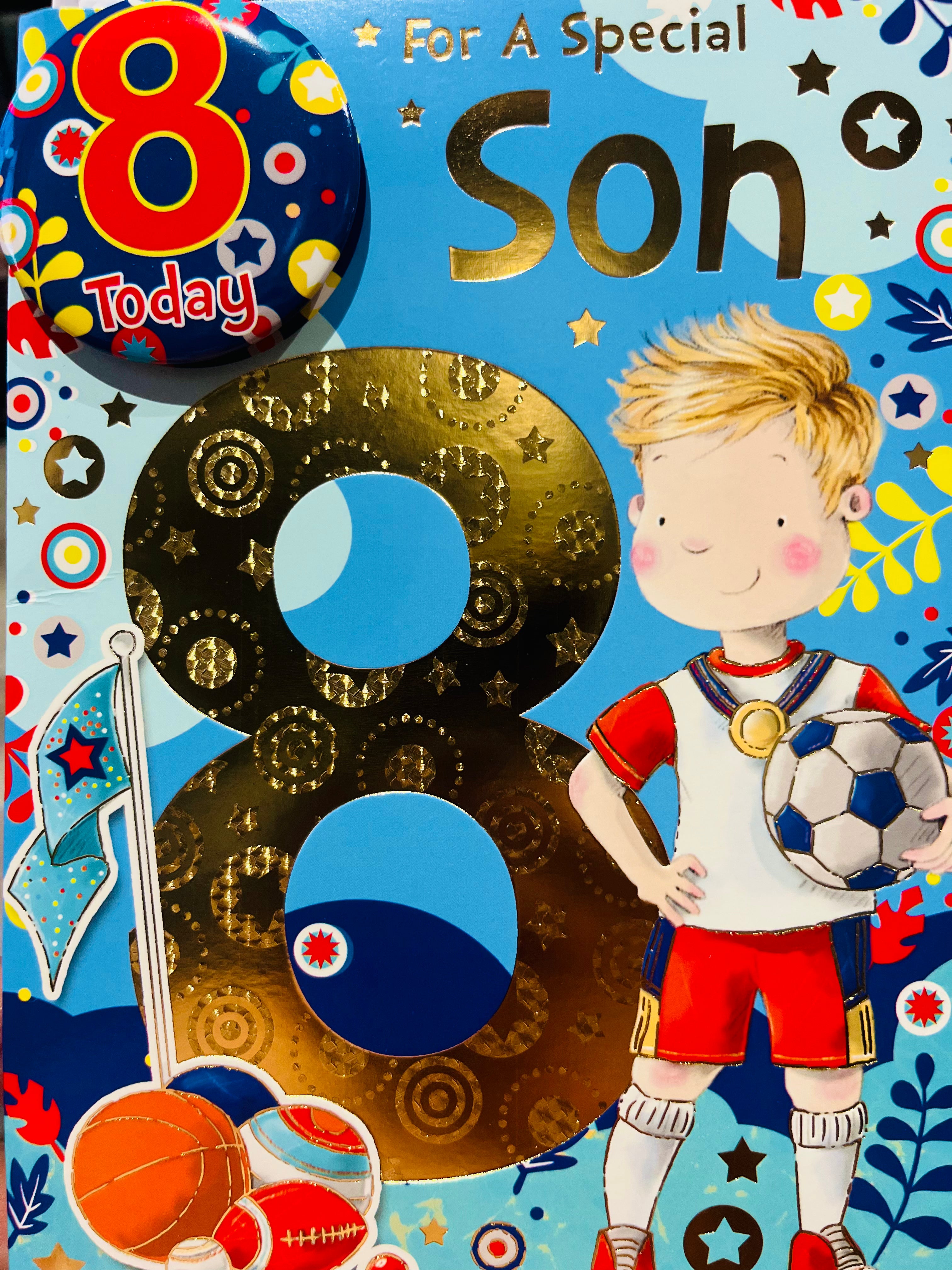 Son's 8th Birthday Card