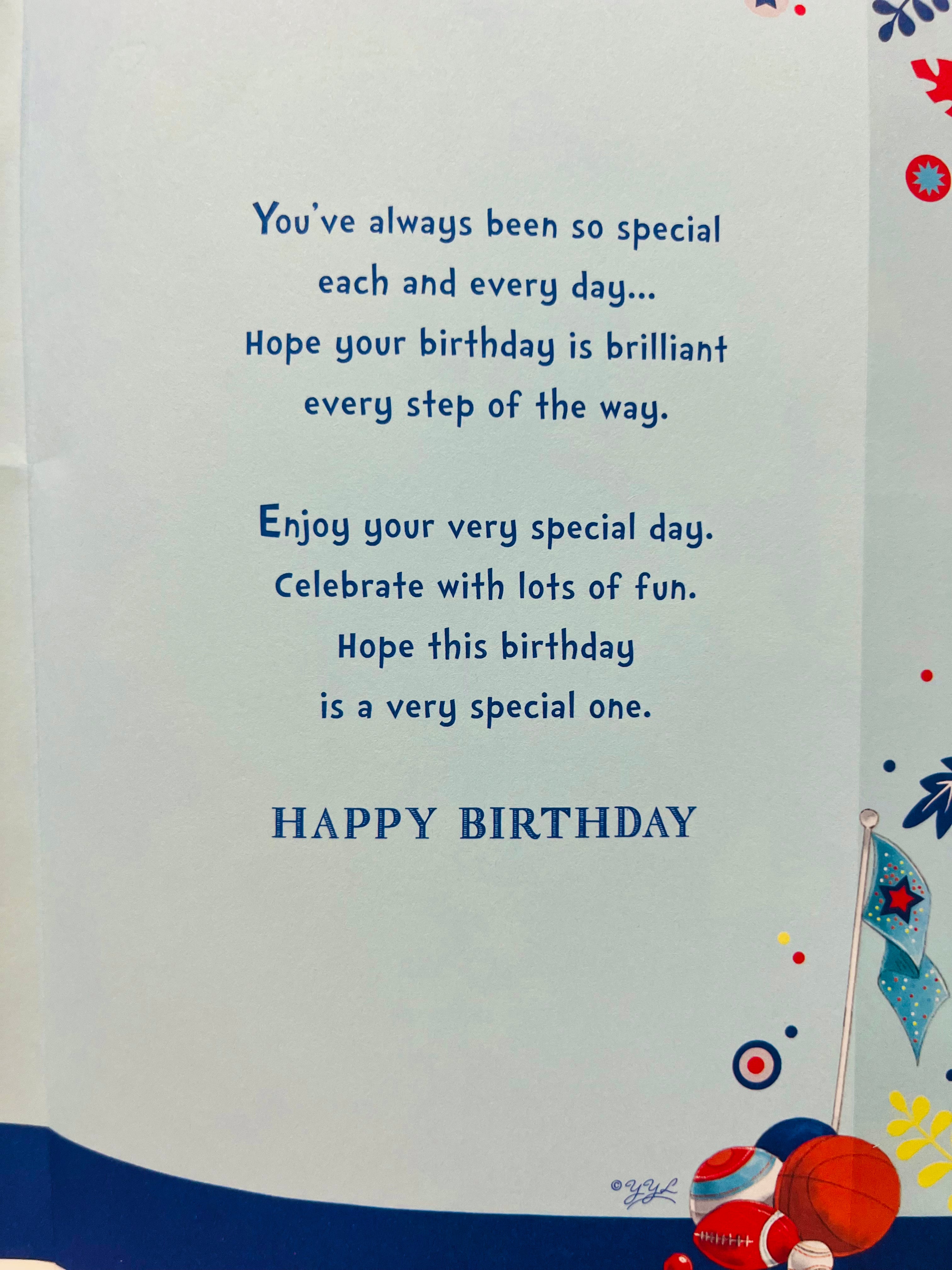 Son's 8th Birthday Card