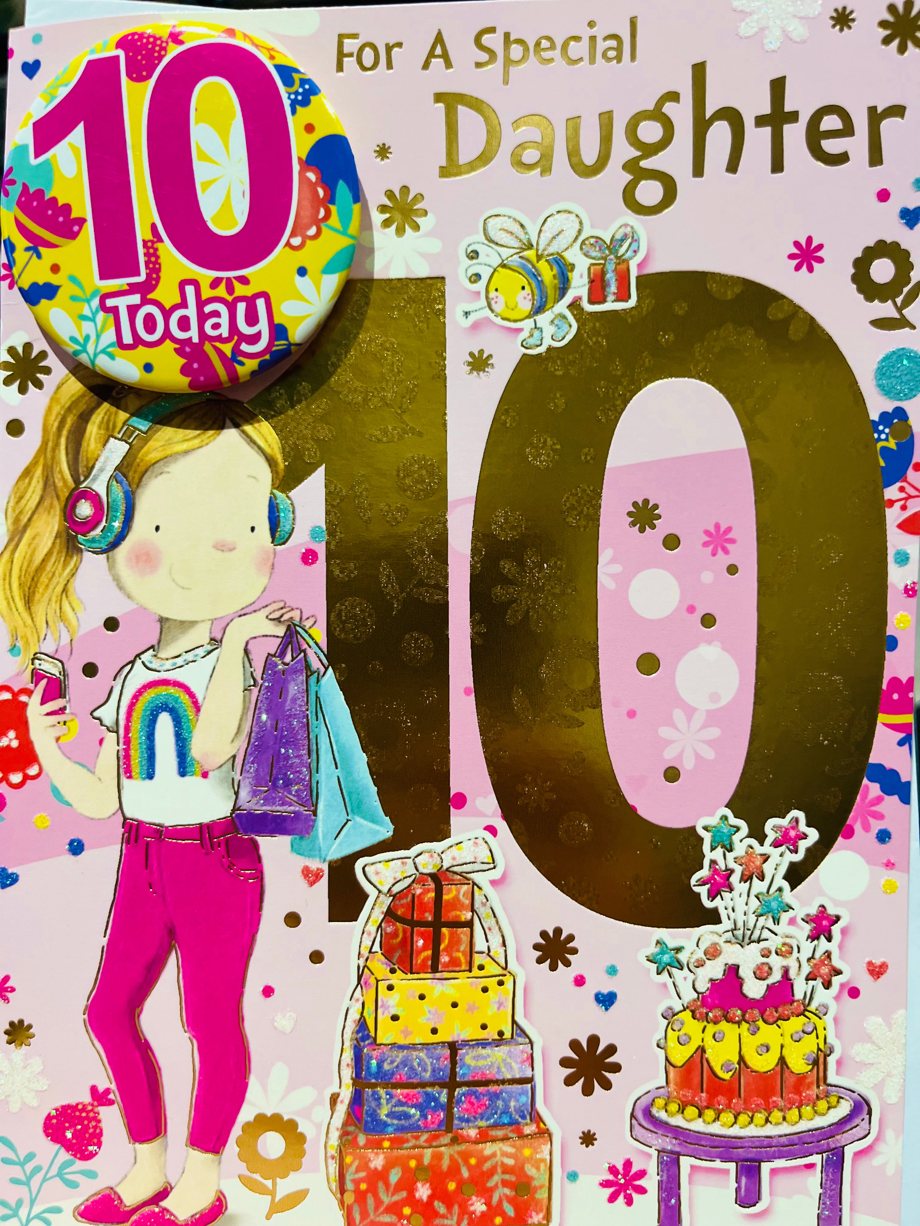 Daughter's 10th Birthday Card