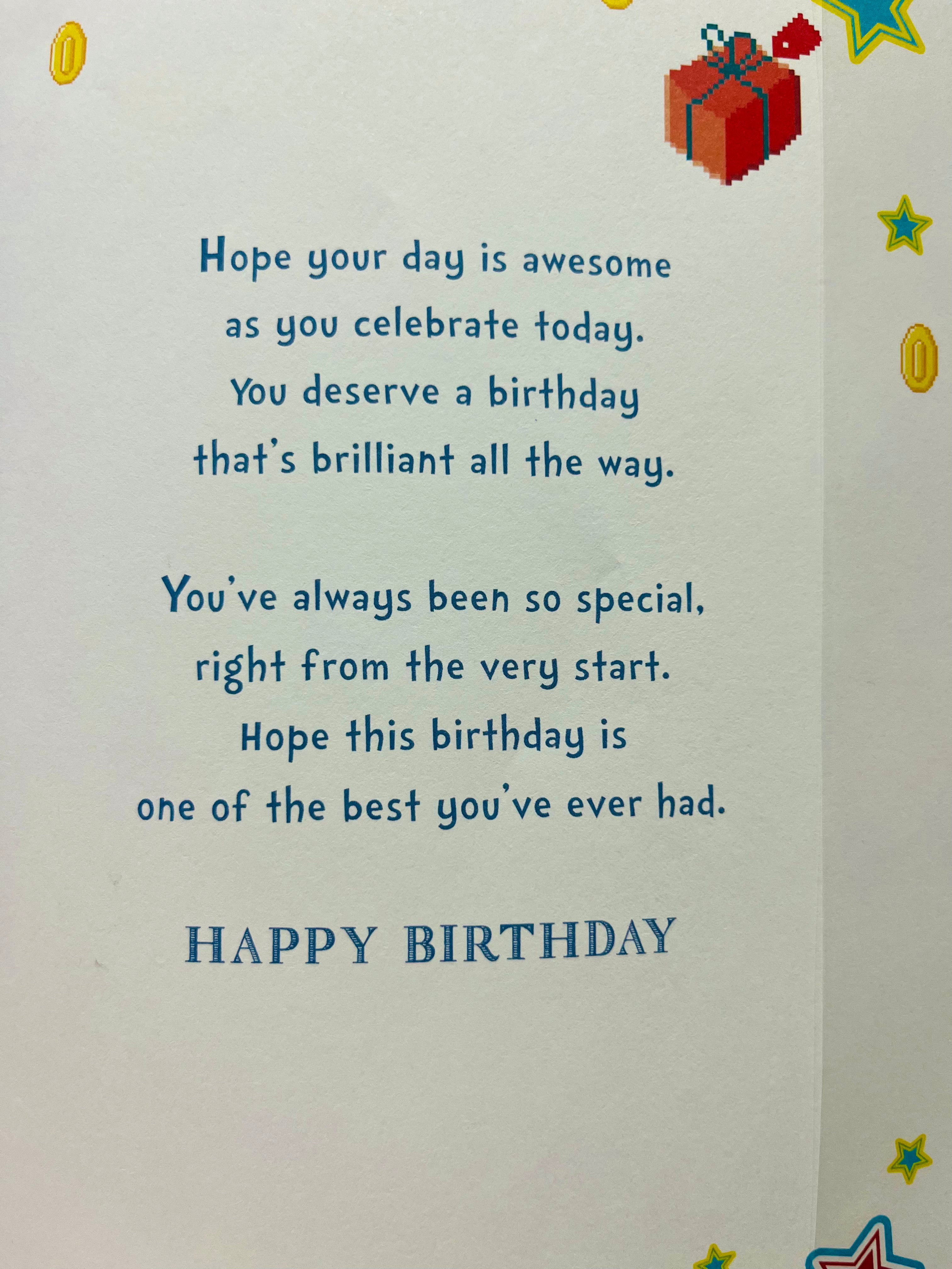 Son's 10th Birthday Card