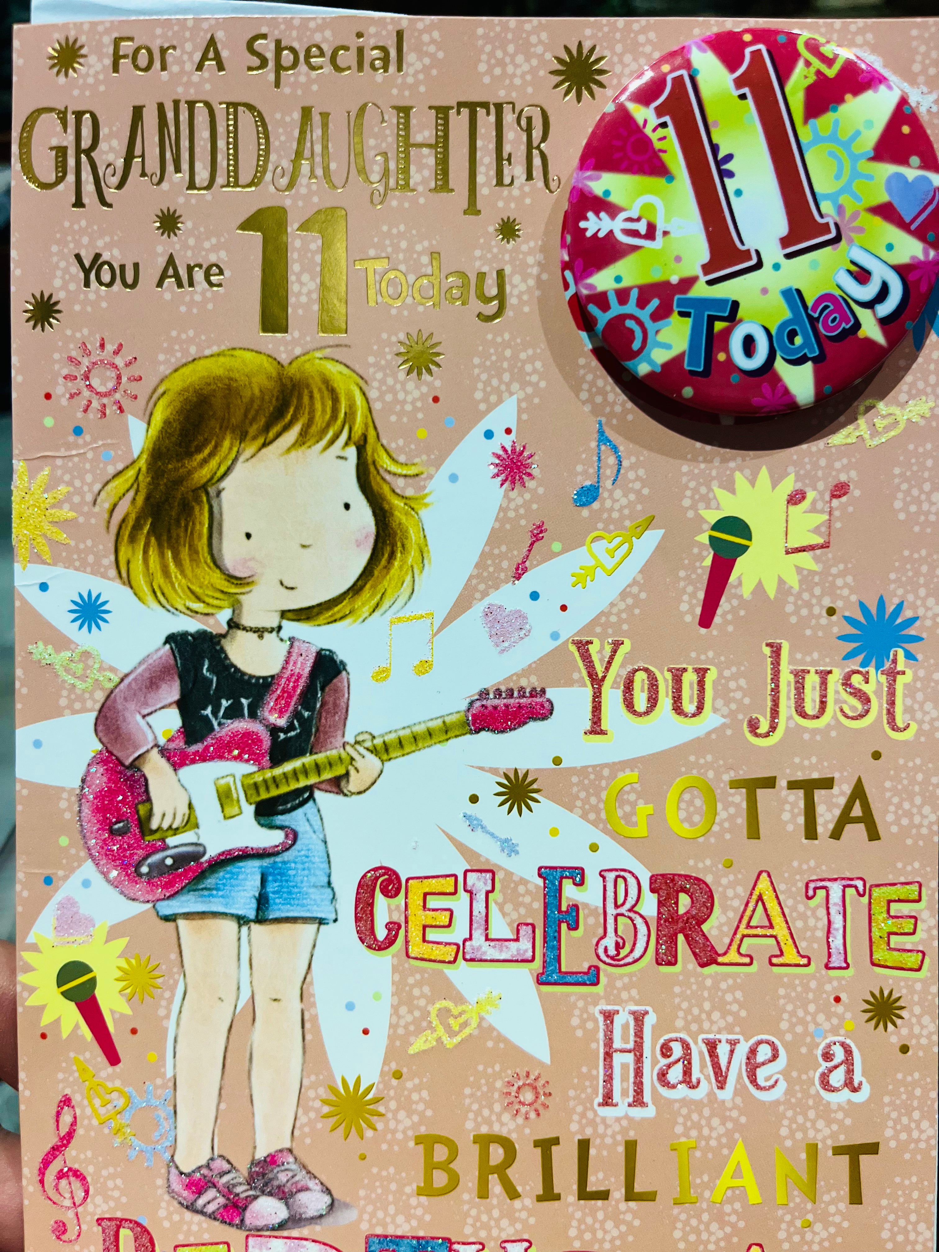 Granddaughter's 11th Birthday Card