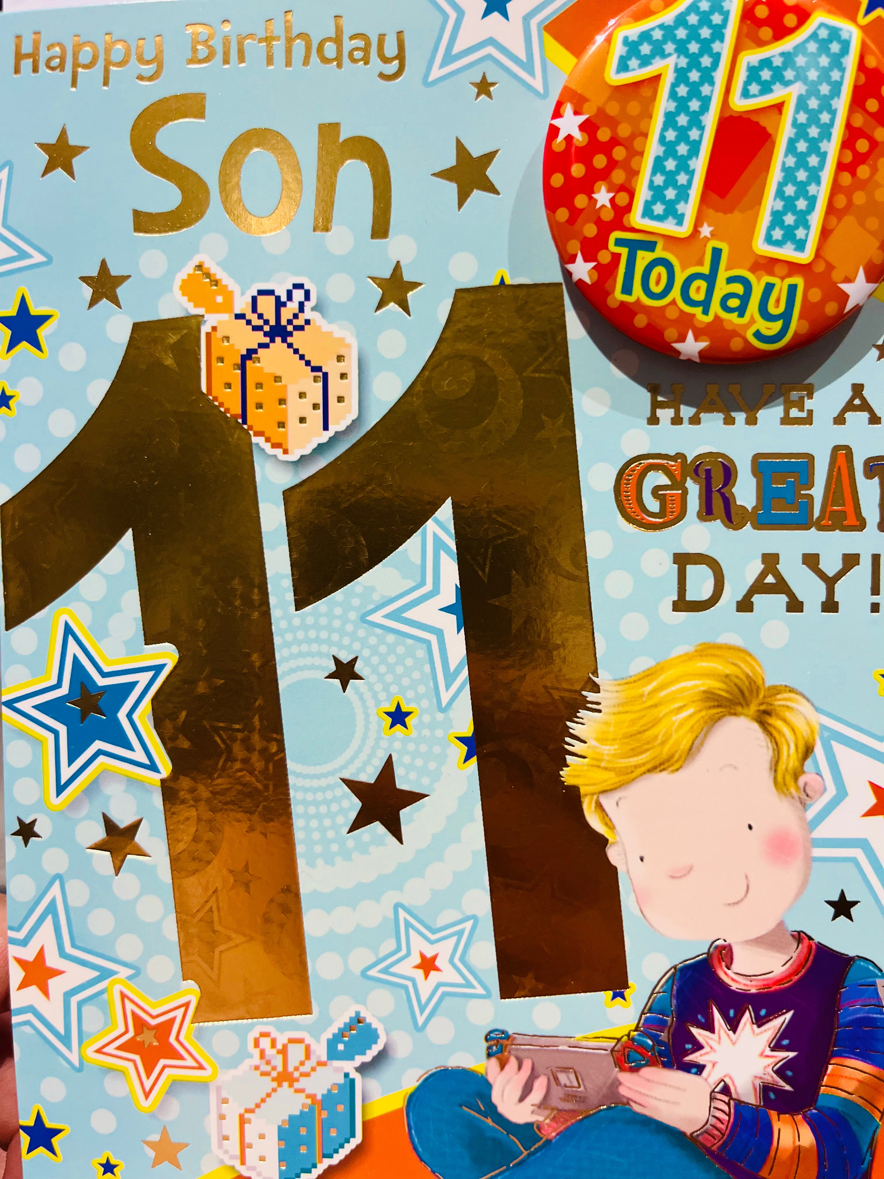 Son's 11th Birthday Card
