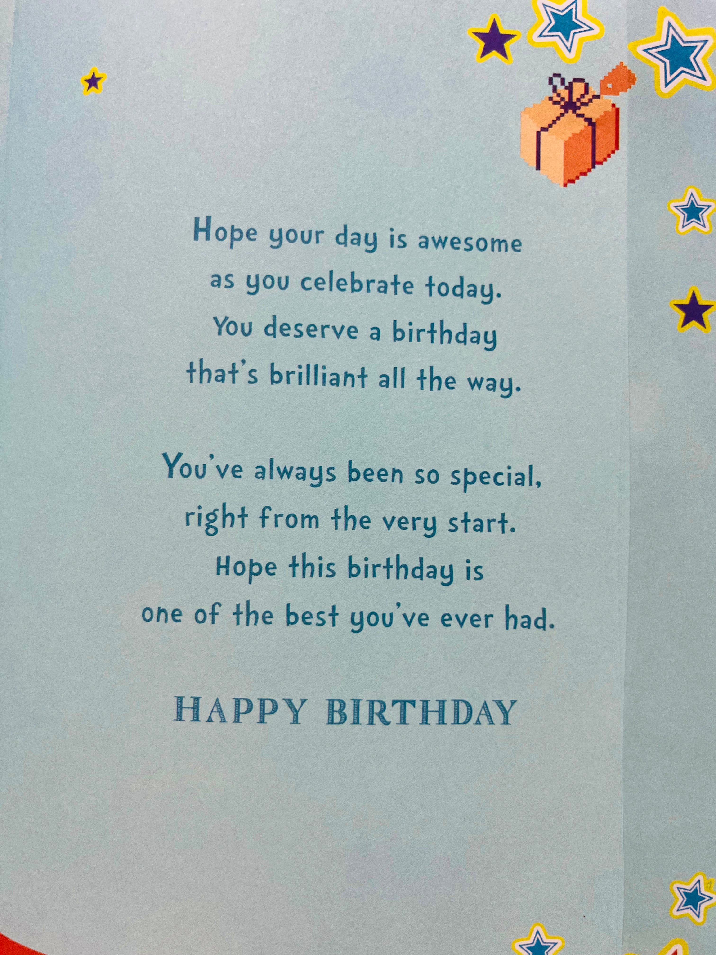 Son's 11th Birthday Card