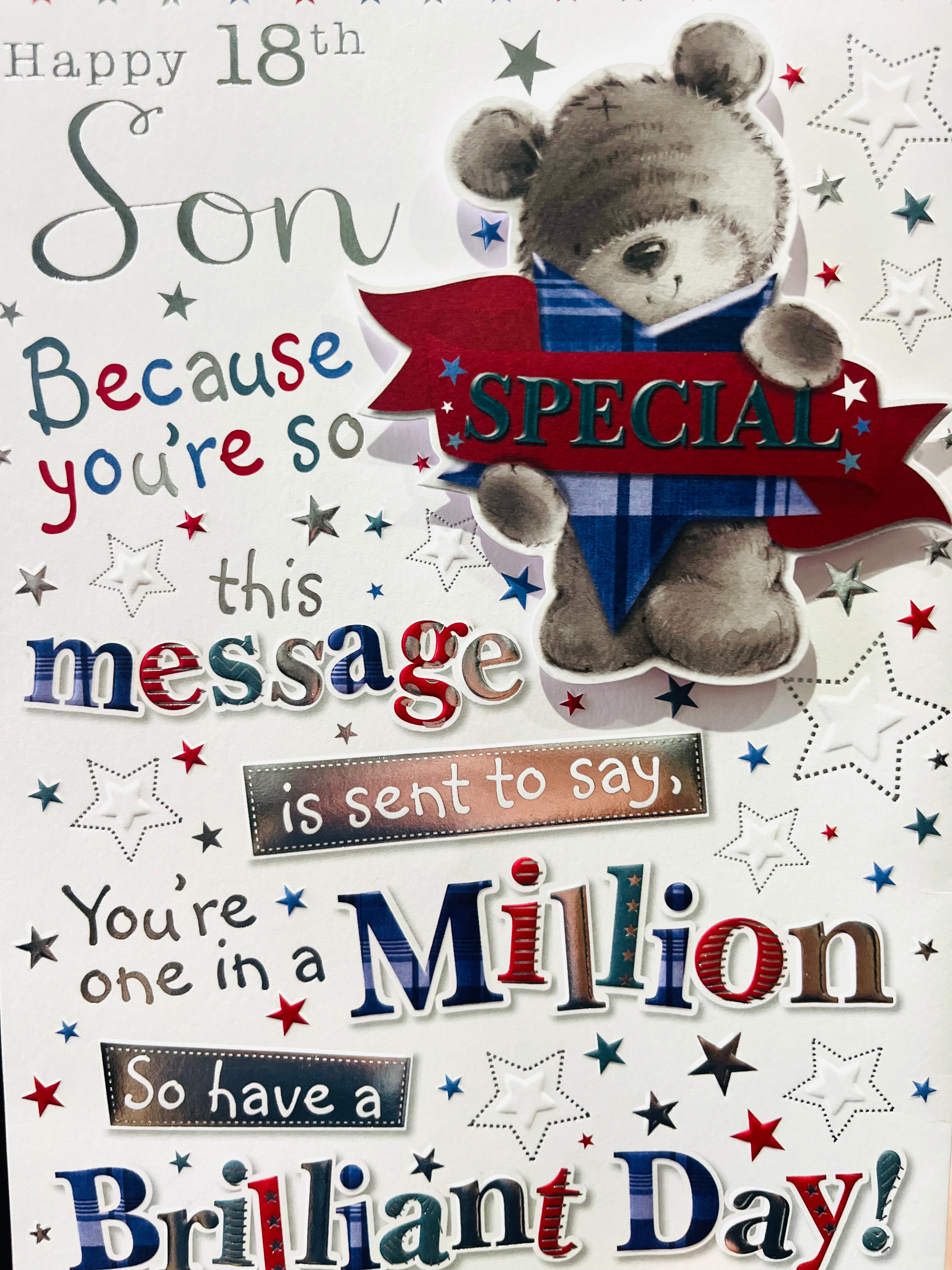 Son's 18th Birthday Card