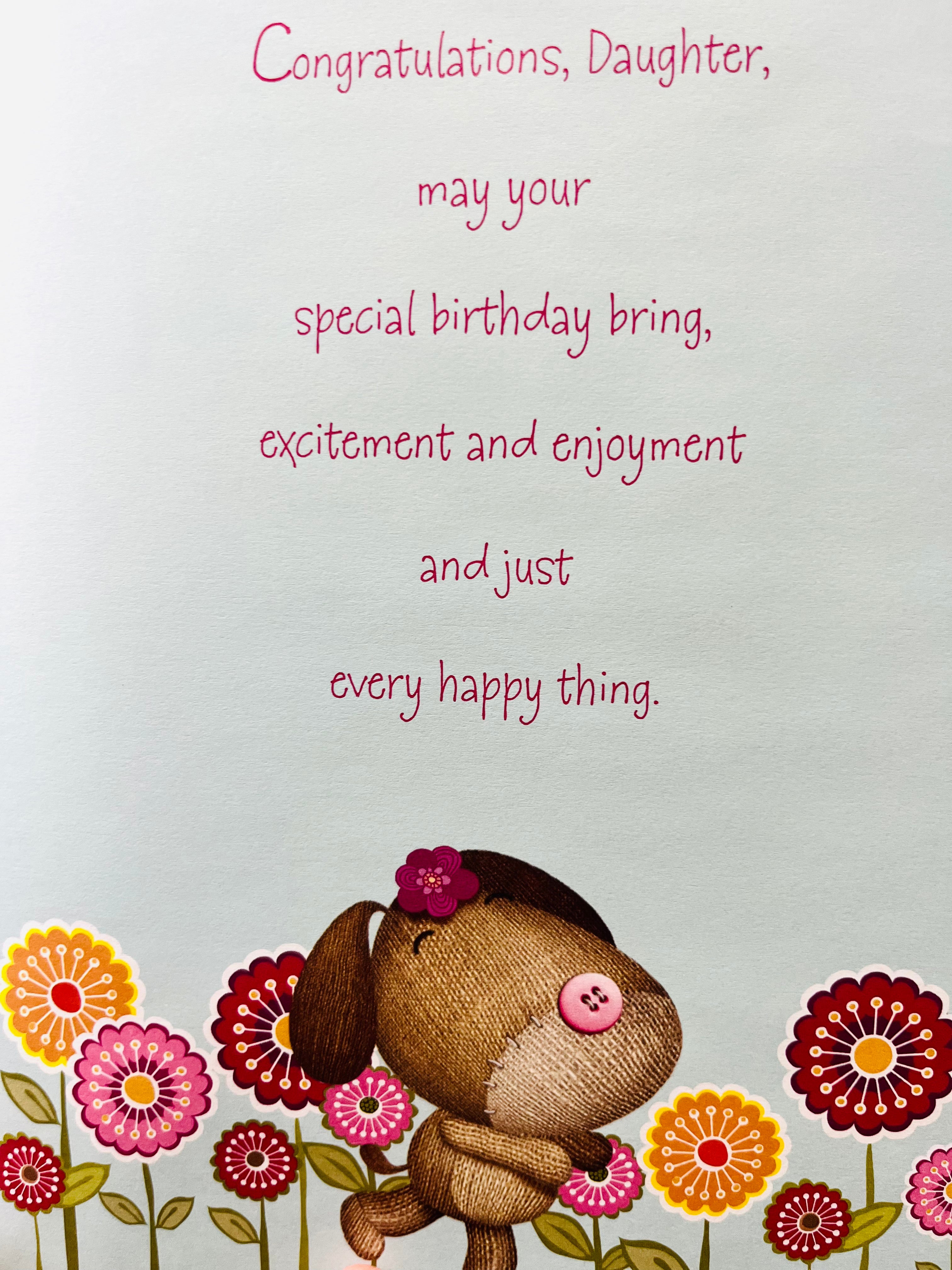 Daughter's 21st Birthday Card