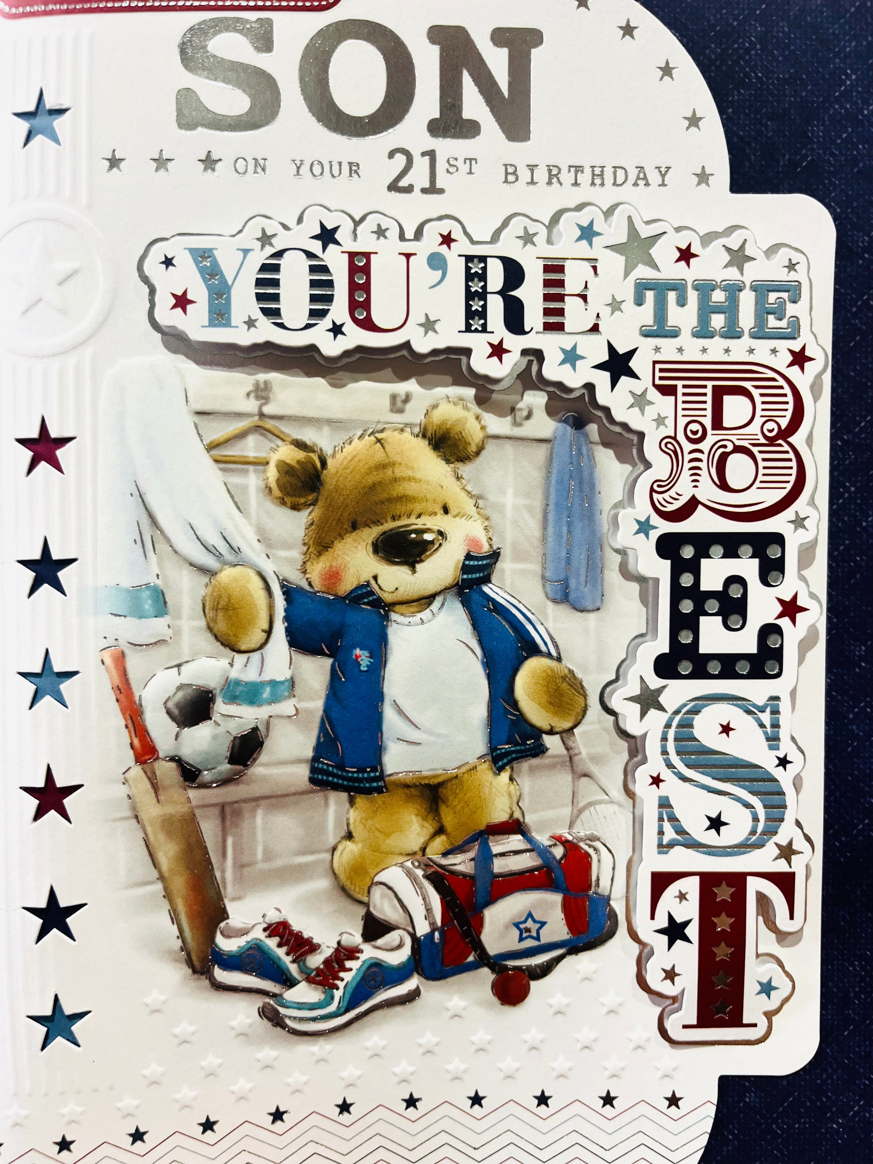 Son's 21st Birthday Card