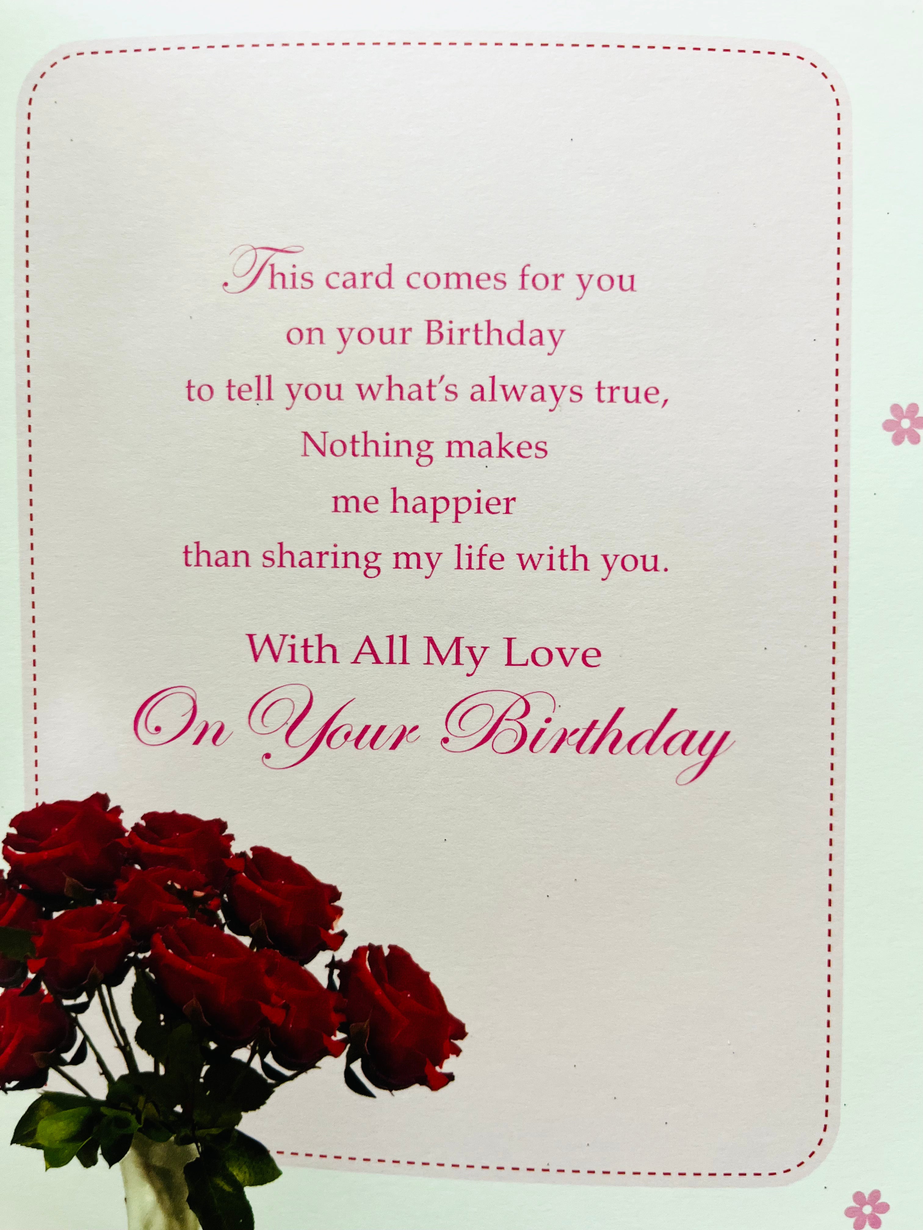 Wife's 40th Birthday Card