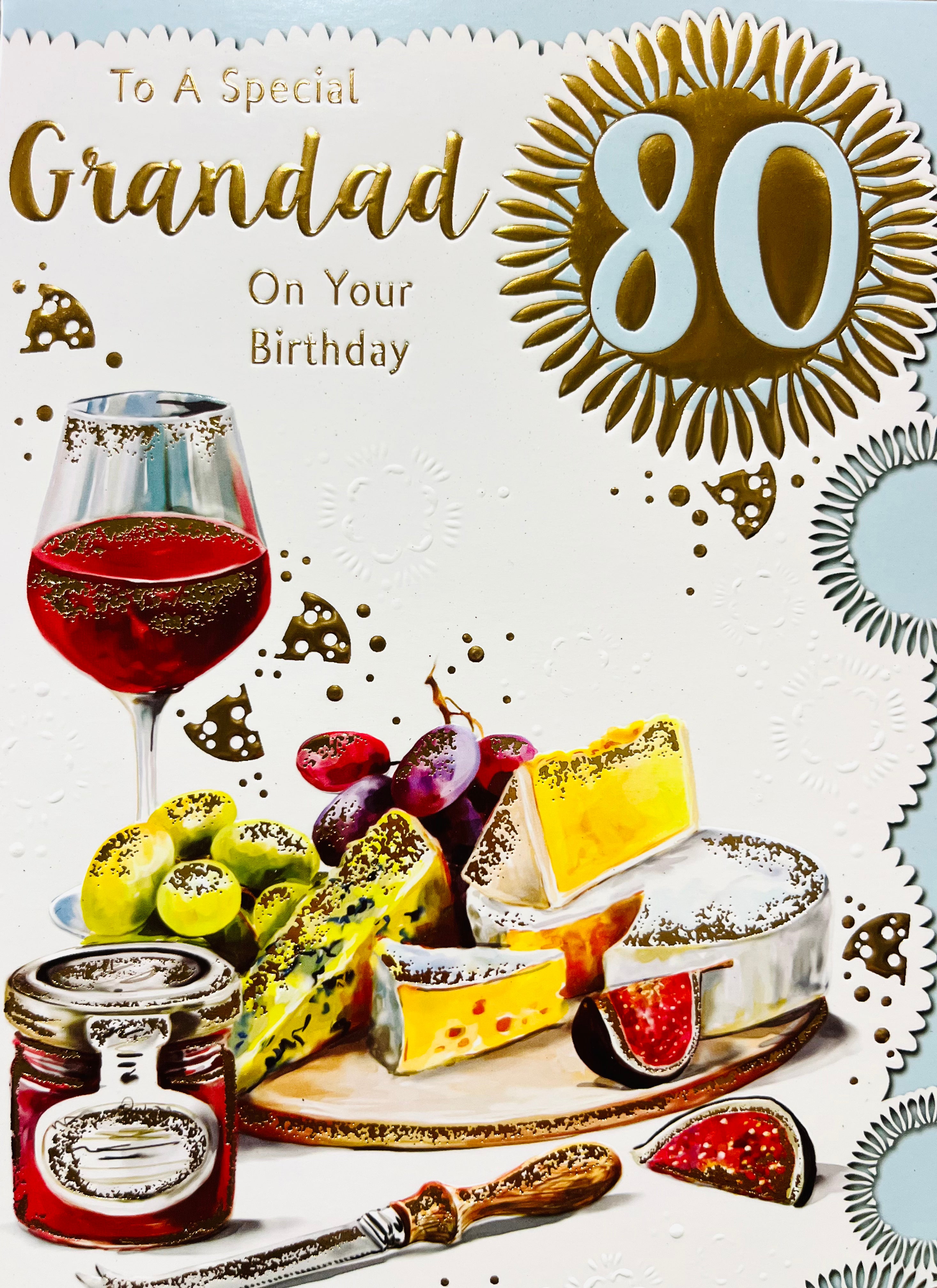 Grandad 80th Birthday Card