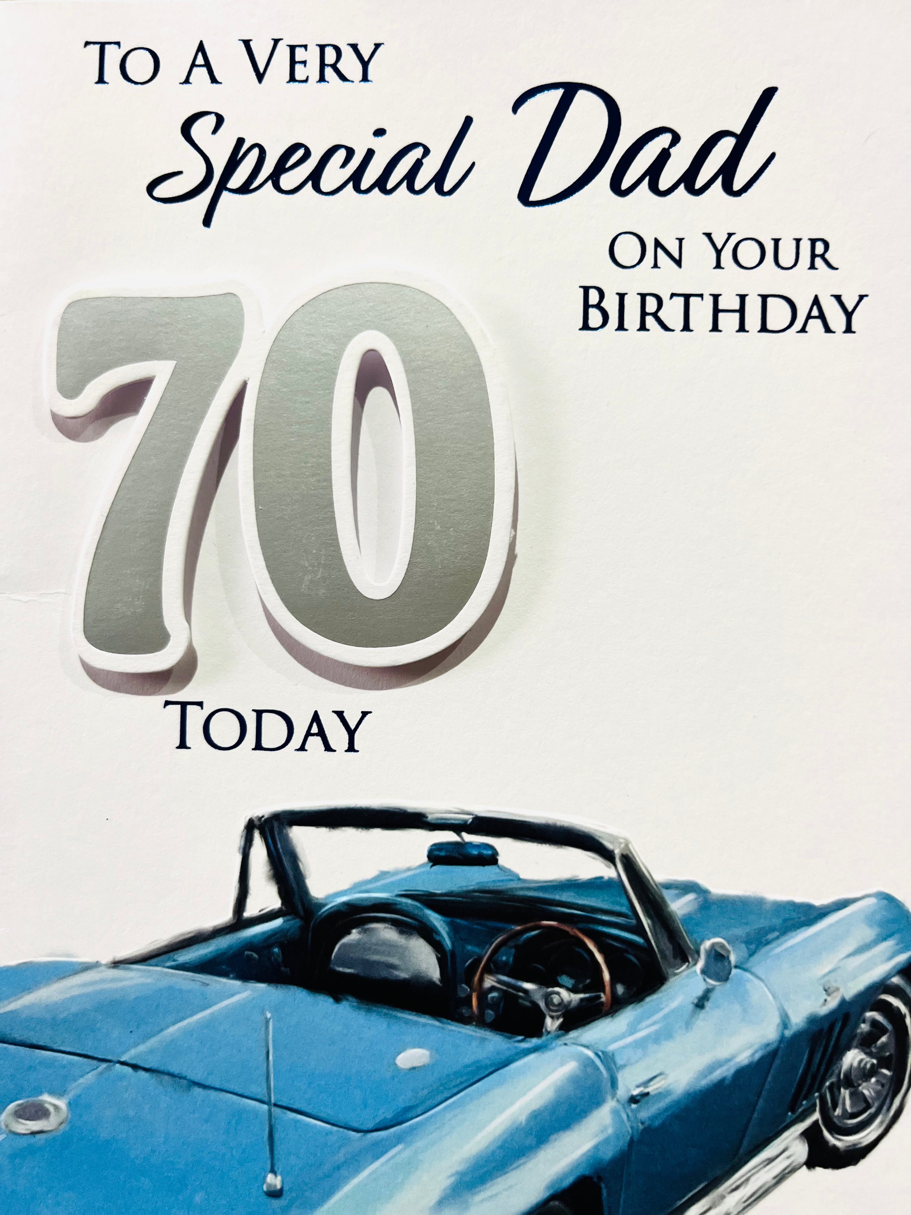 Dad's 70th Birthday Card