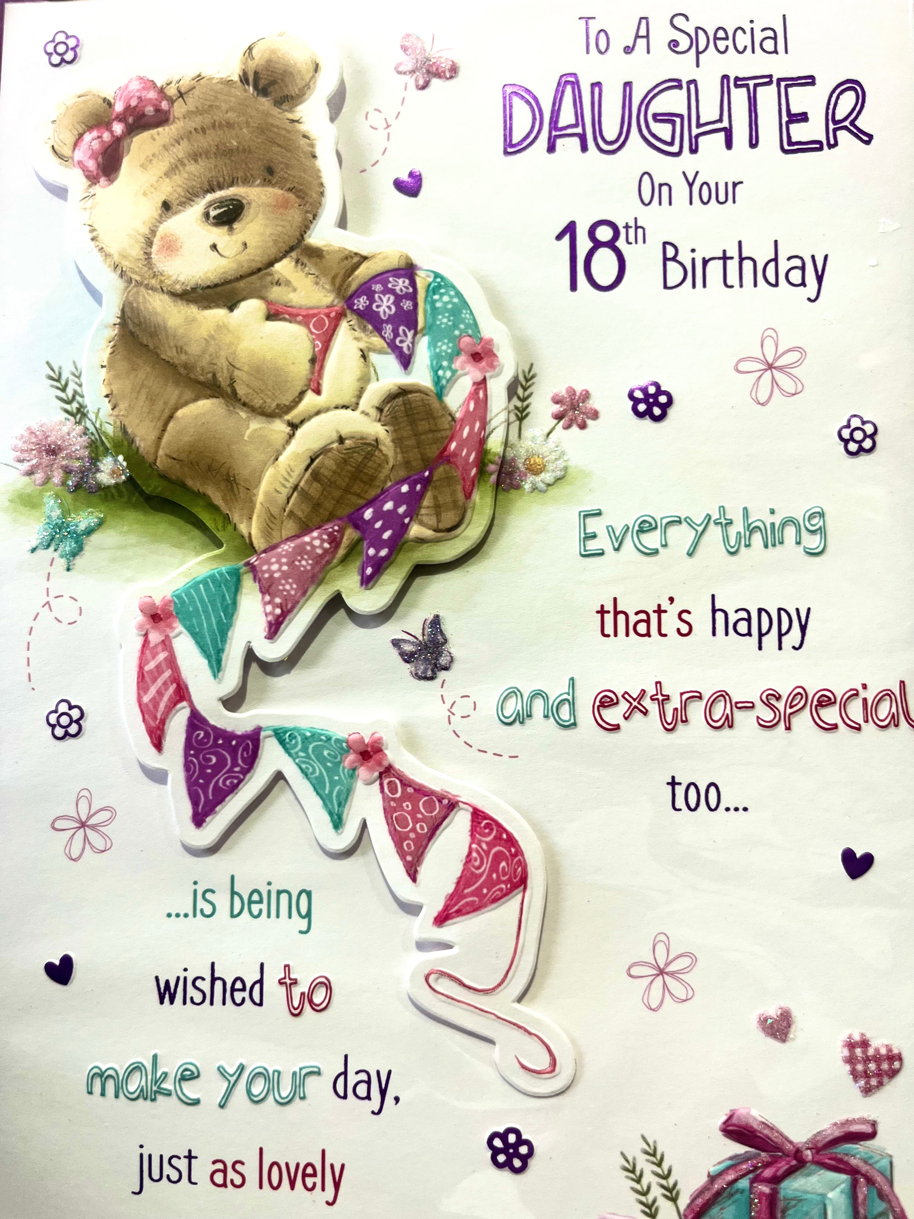 Daughter's 18th Birthday Card