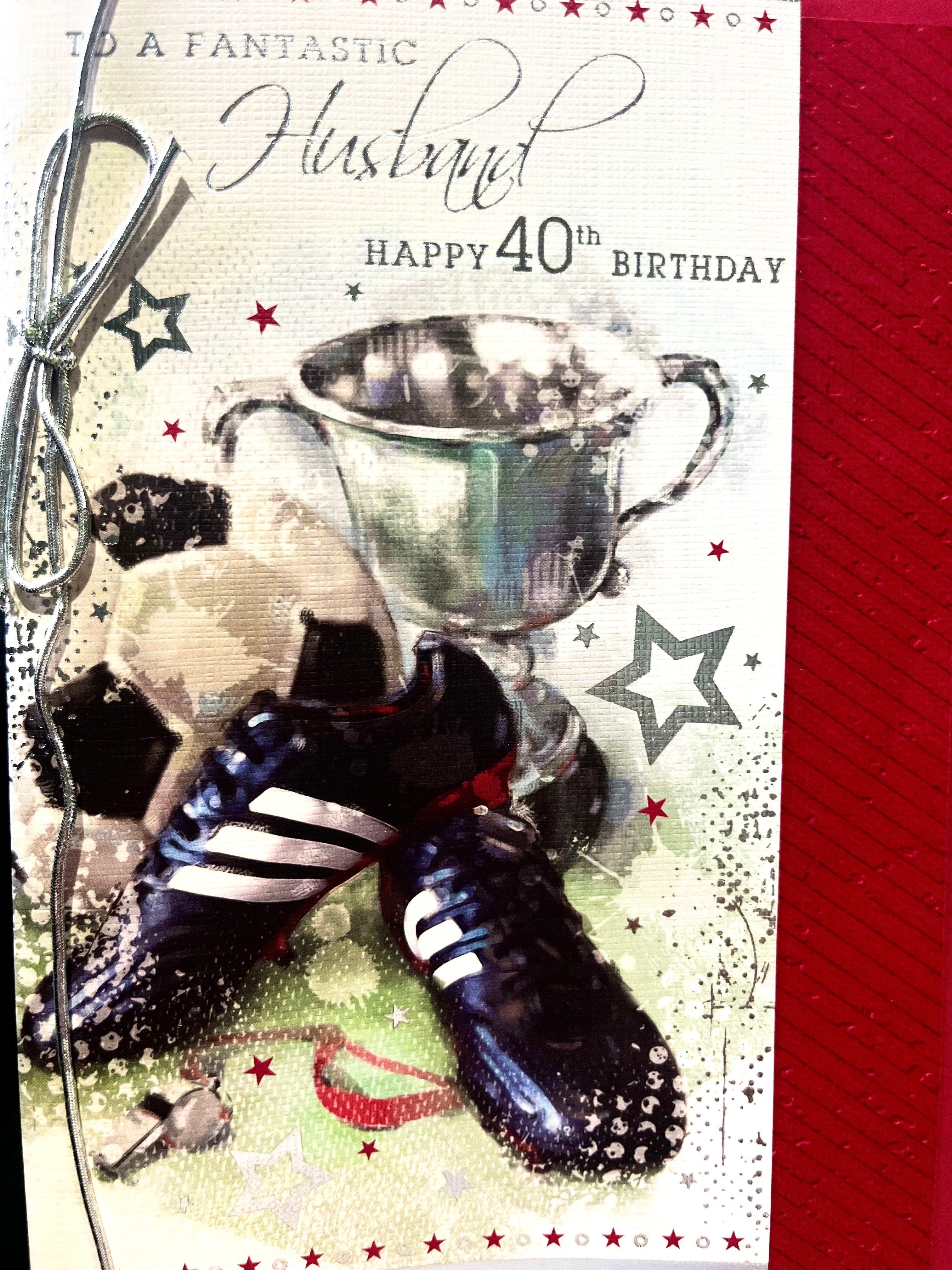 Husband's 40th Birthday Card