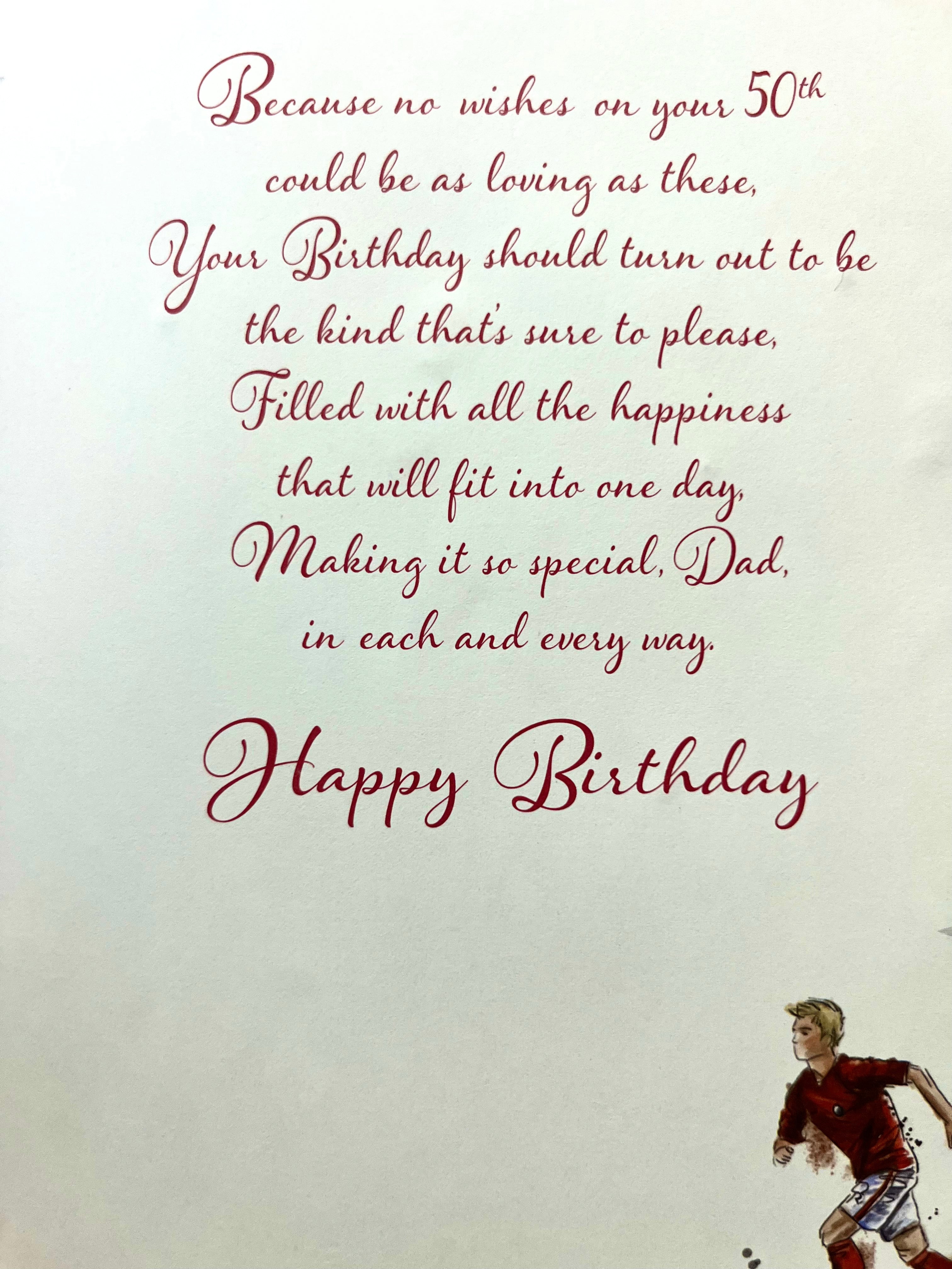 Dad's 50th Birthday Card