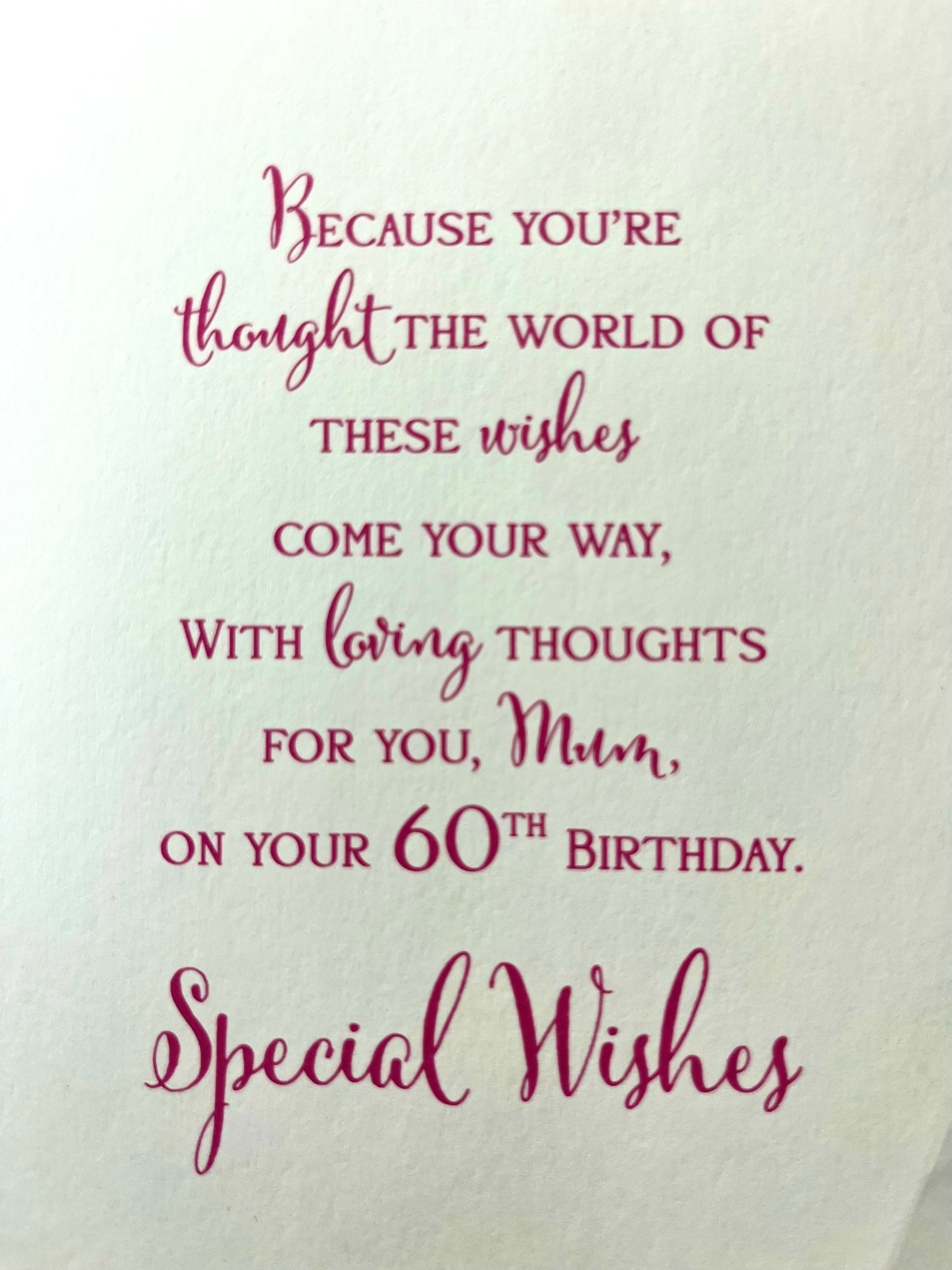 Mum's 60th Birthday Card