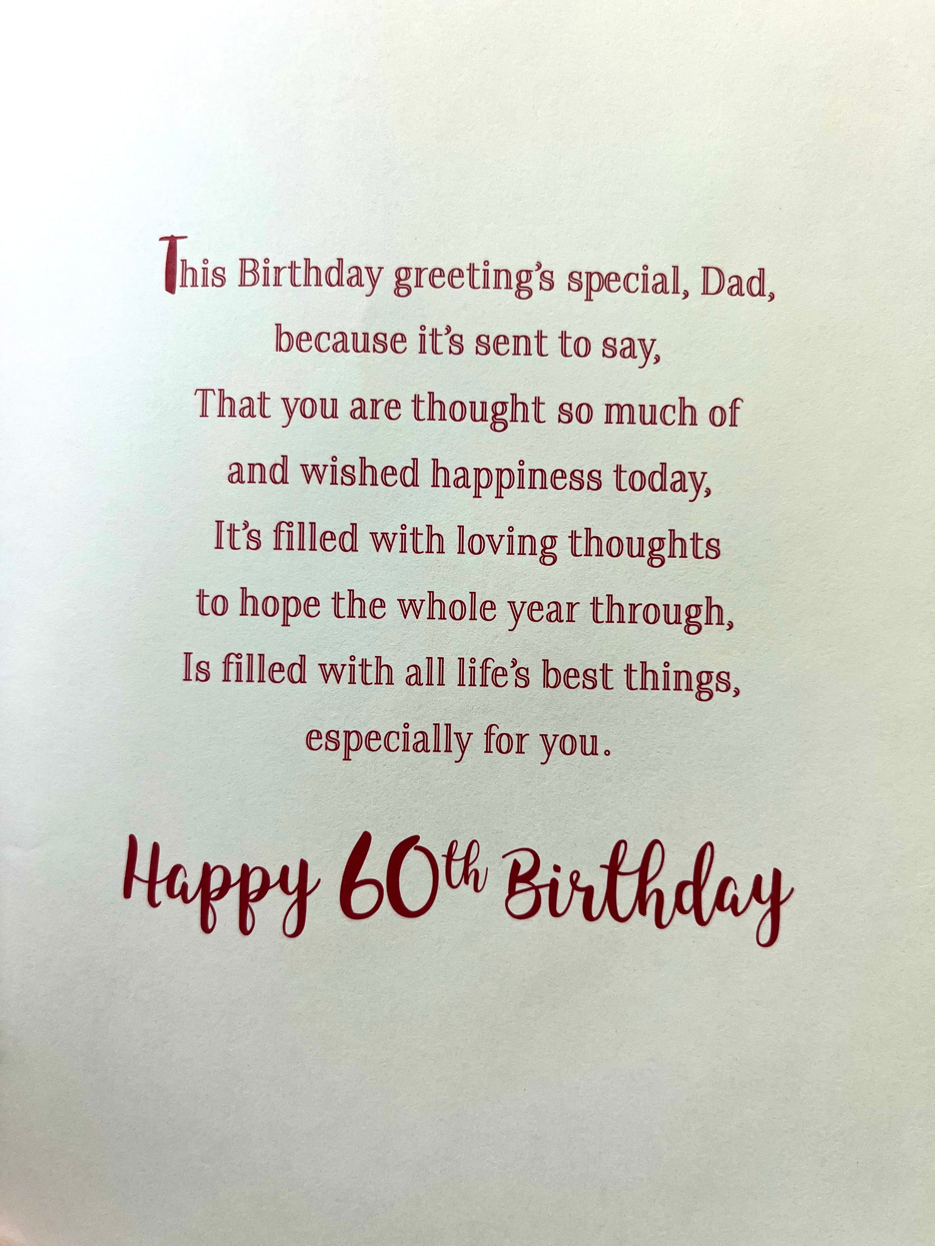 Dad's 60th Birthday Card