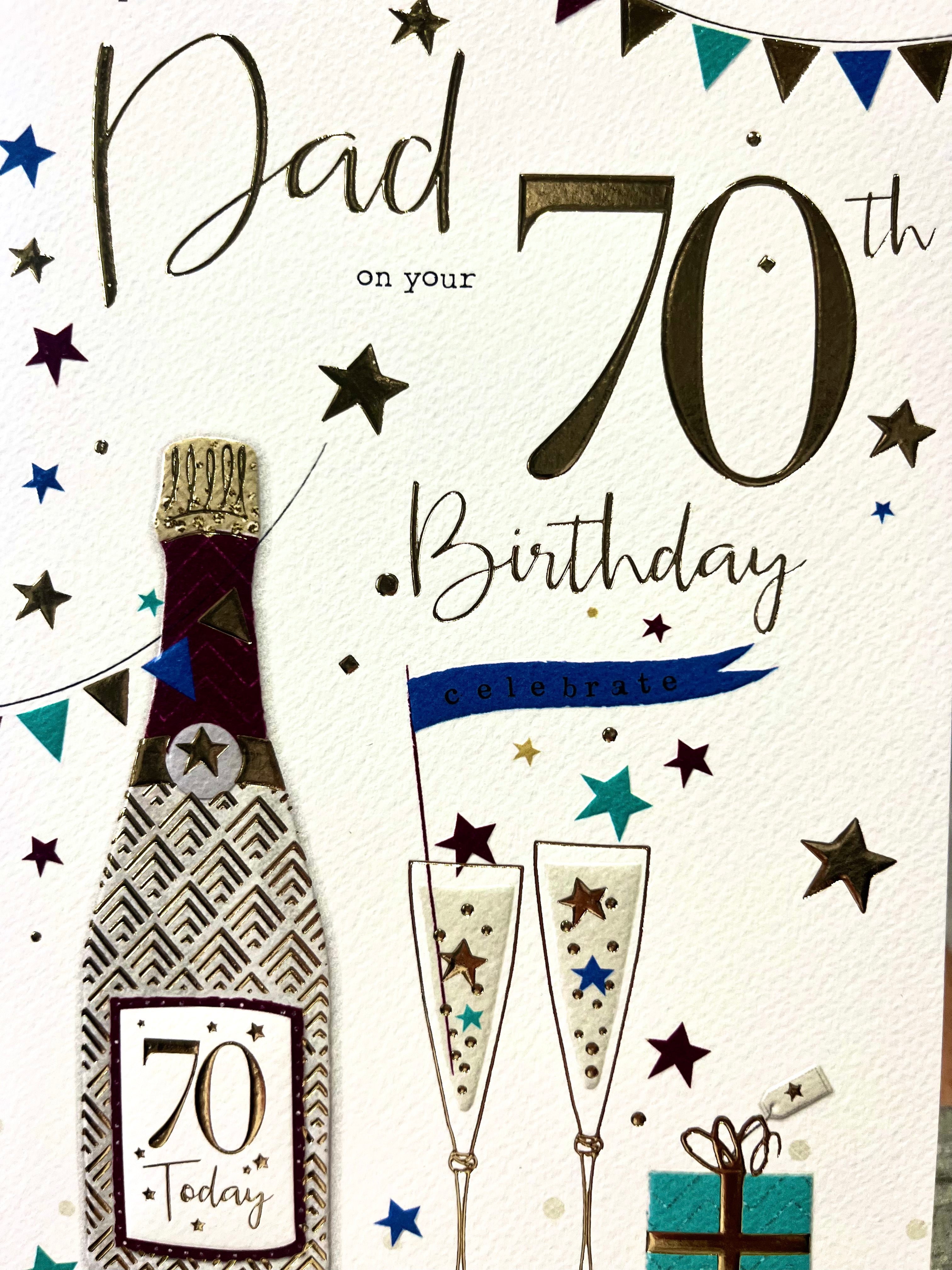 Dad's 70th Birthday Card