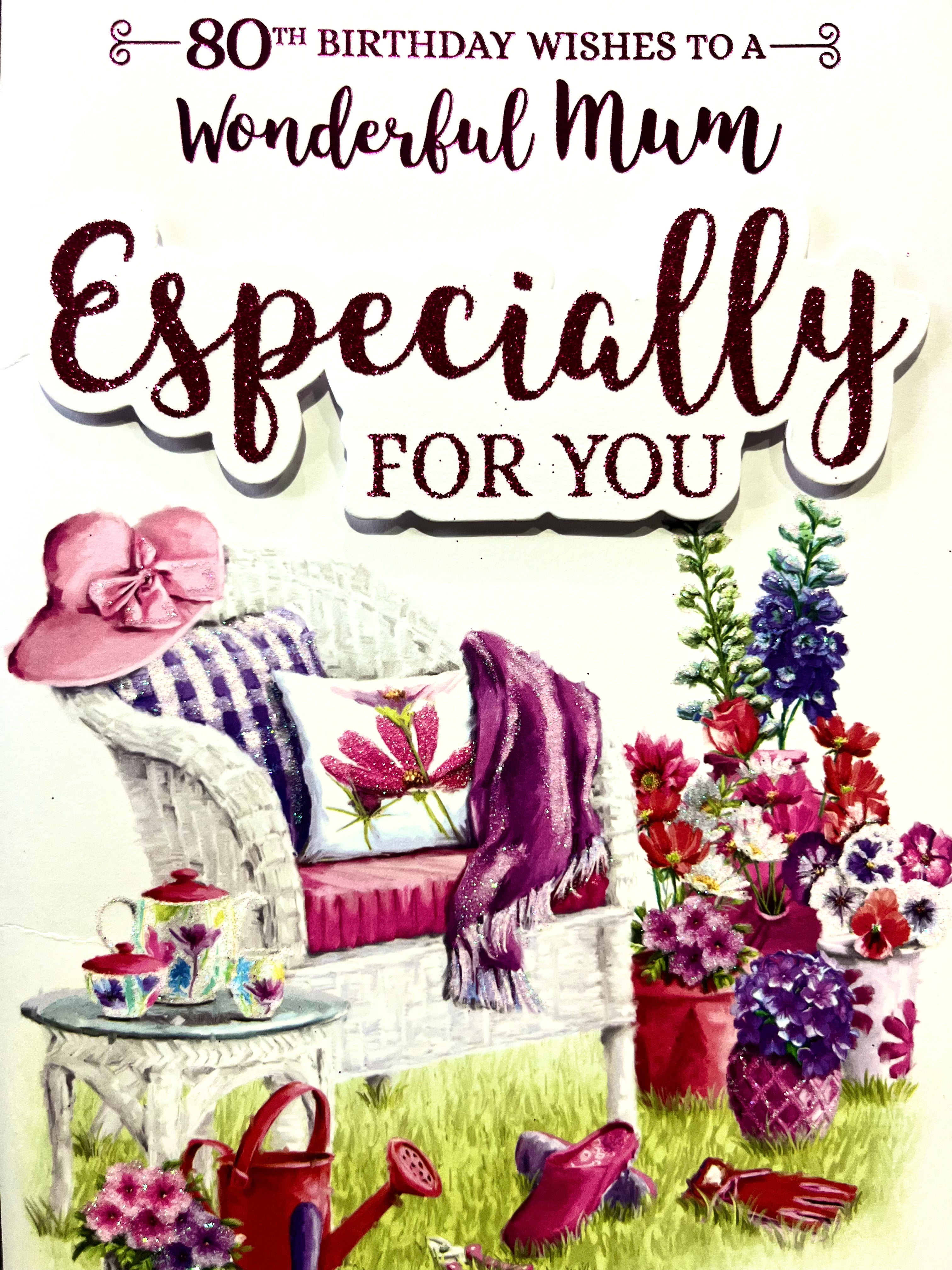 Mum's 80th Birthday Card