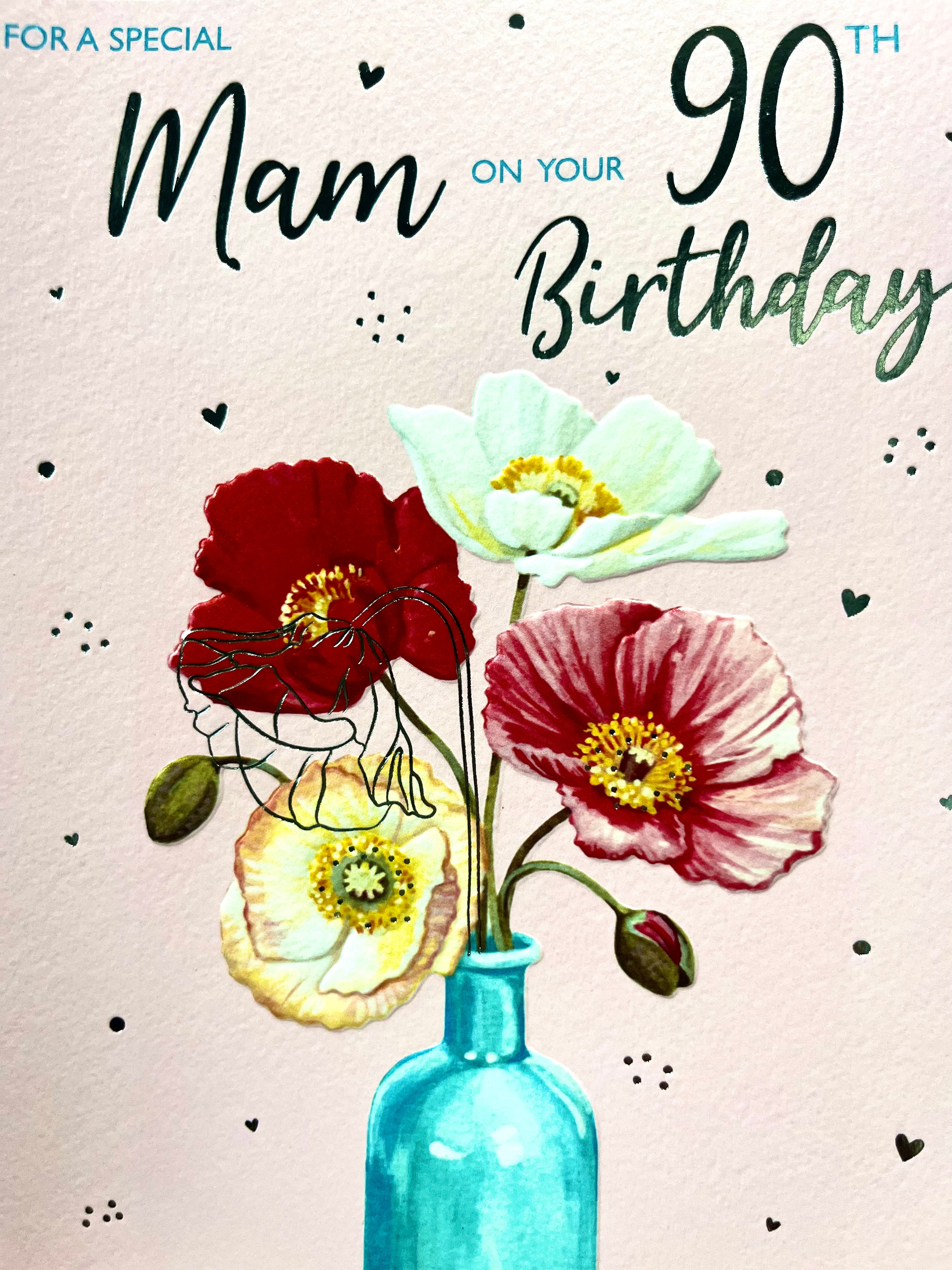 Mam's 90th Birthday Card