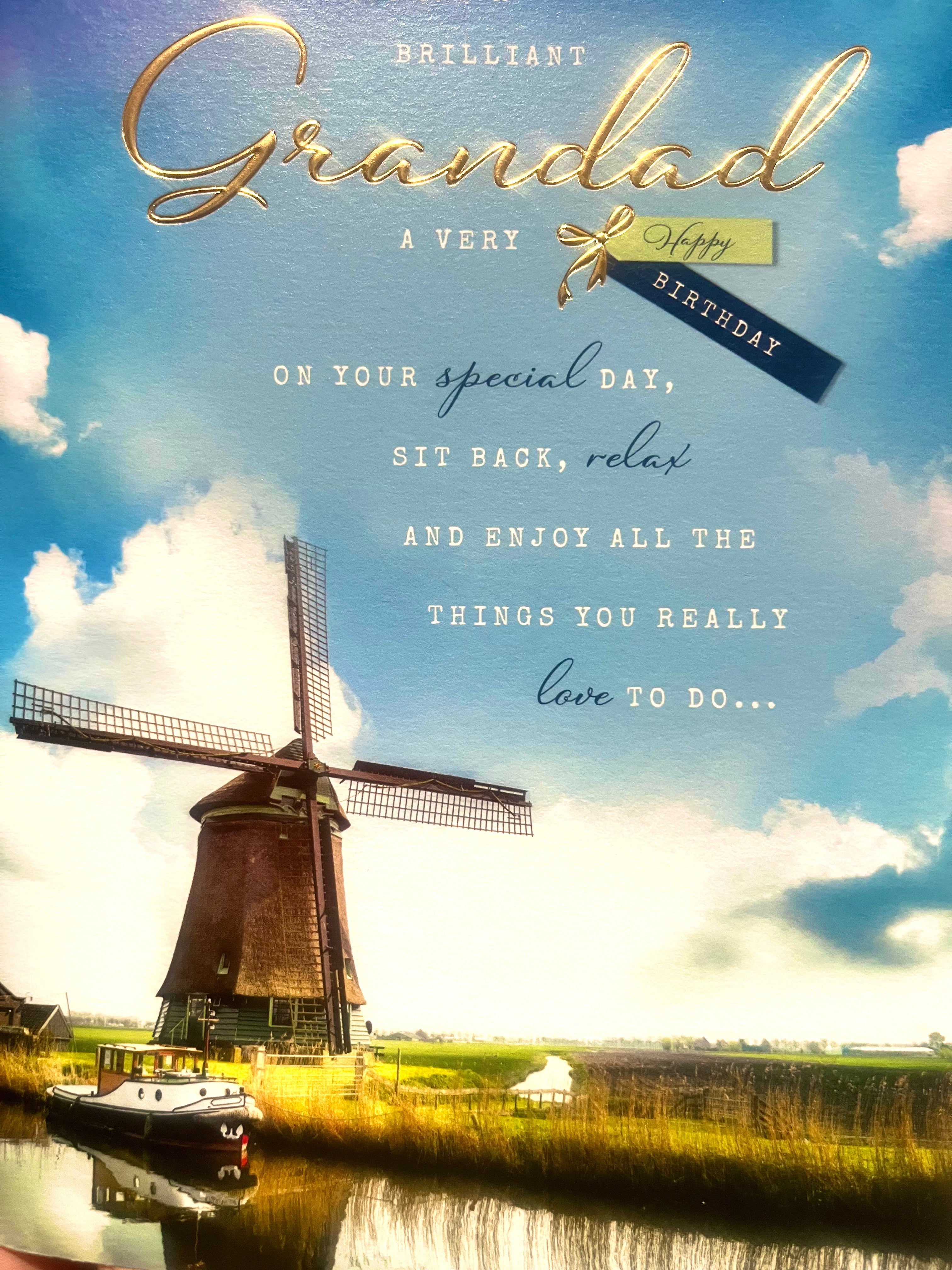 Grandad Birthday Card.