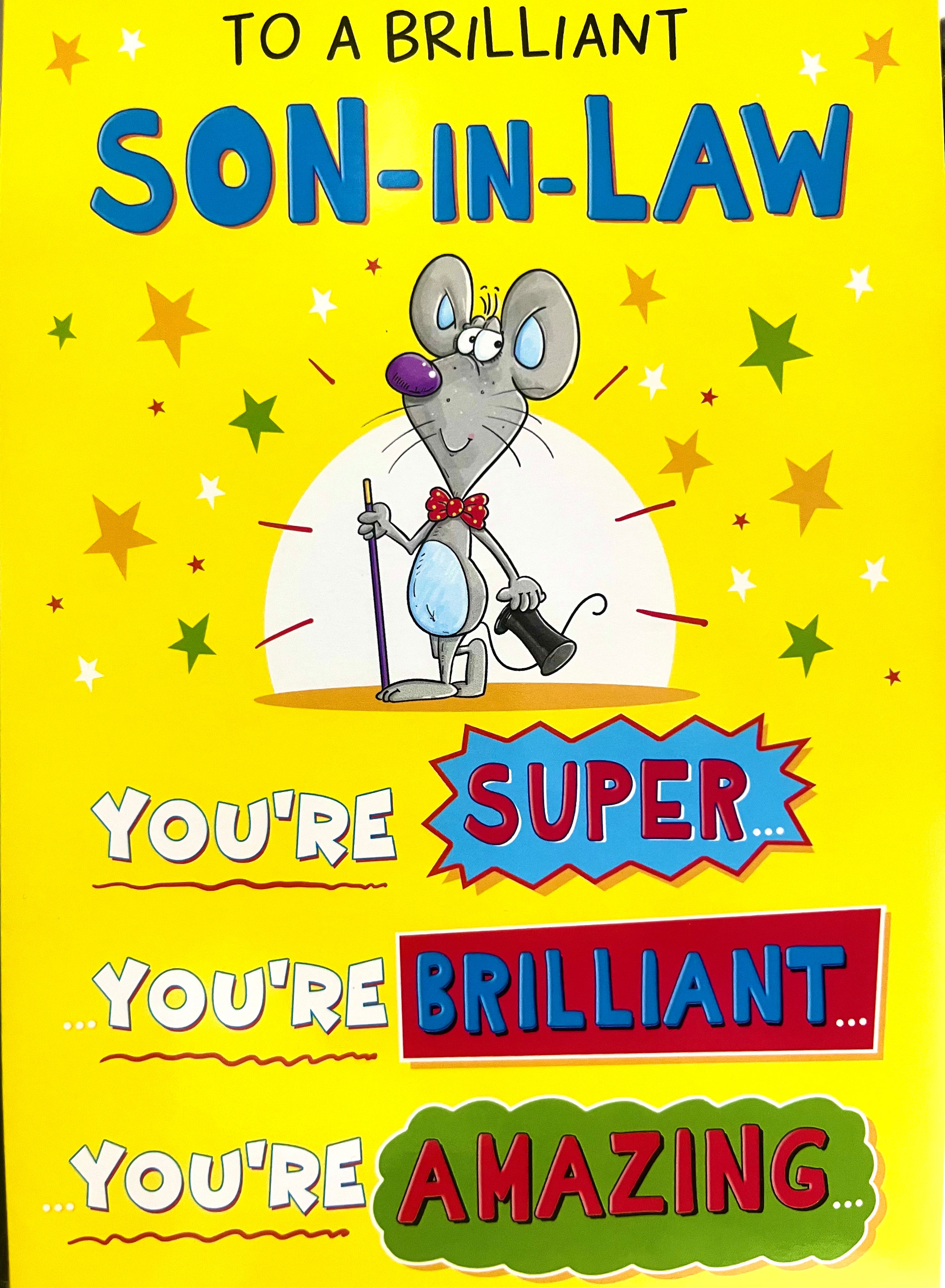 Son in Law Birthday Card