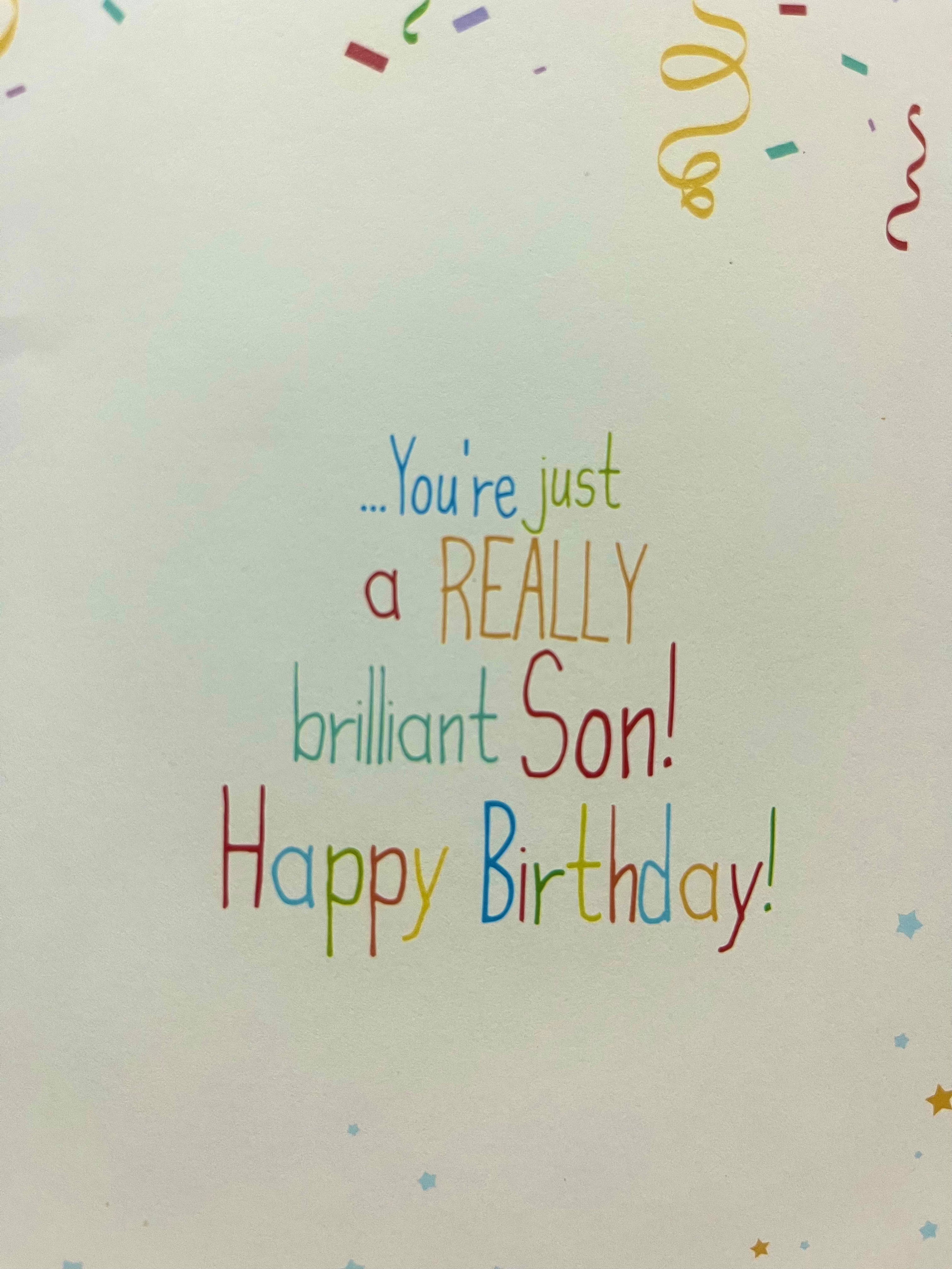 Son Birthday Card : For a wonderful Son