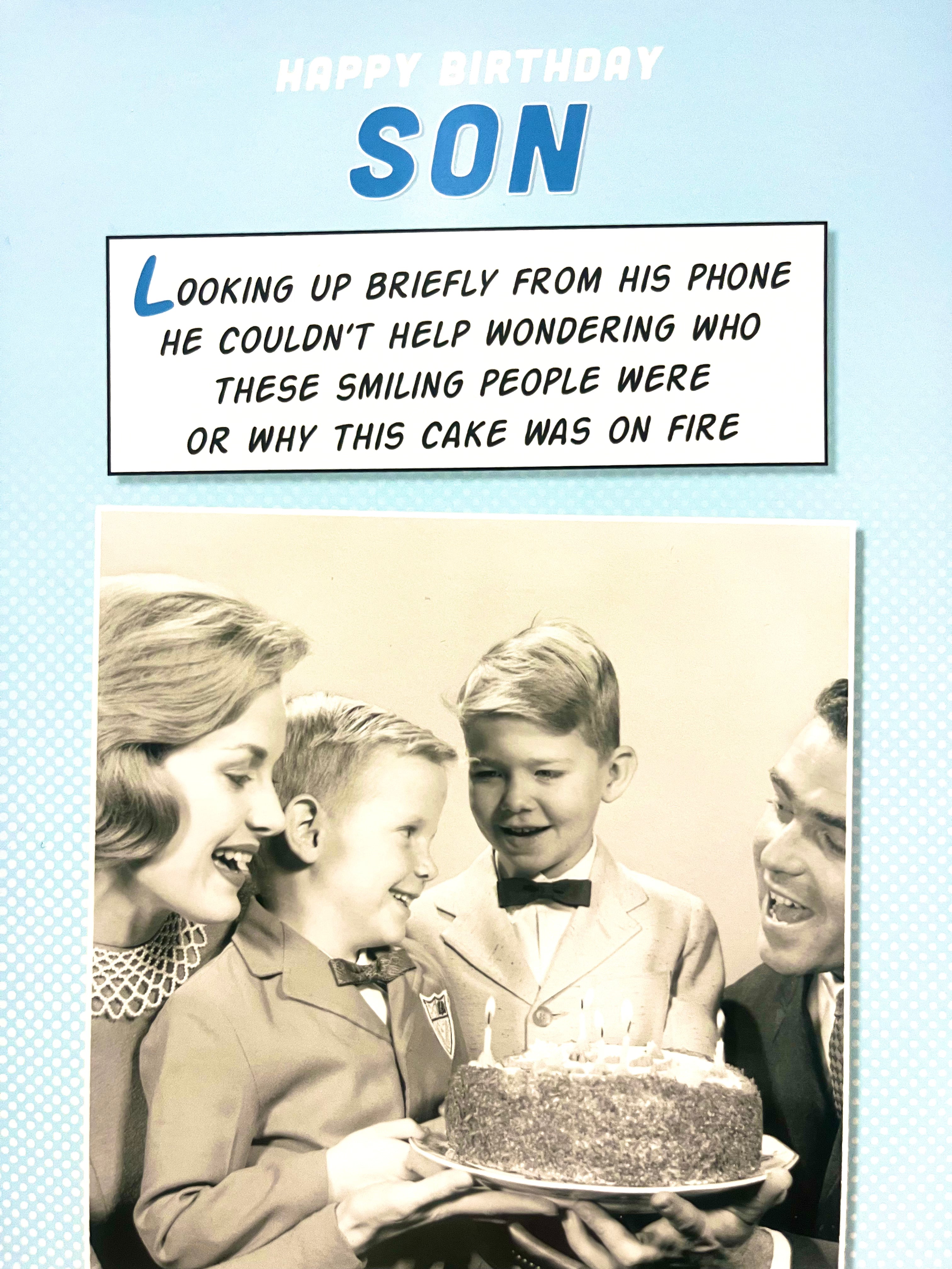 Son Birthday Card : Happy Birthday Son - Humour