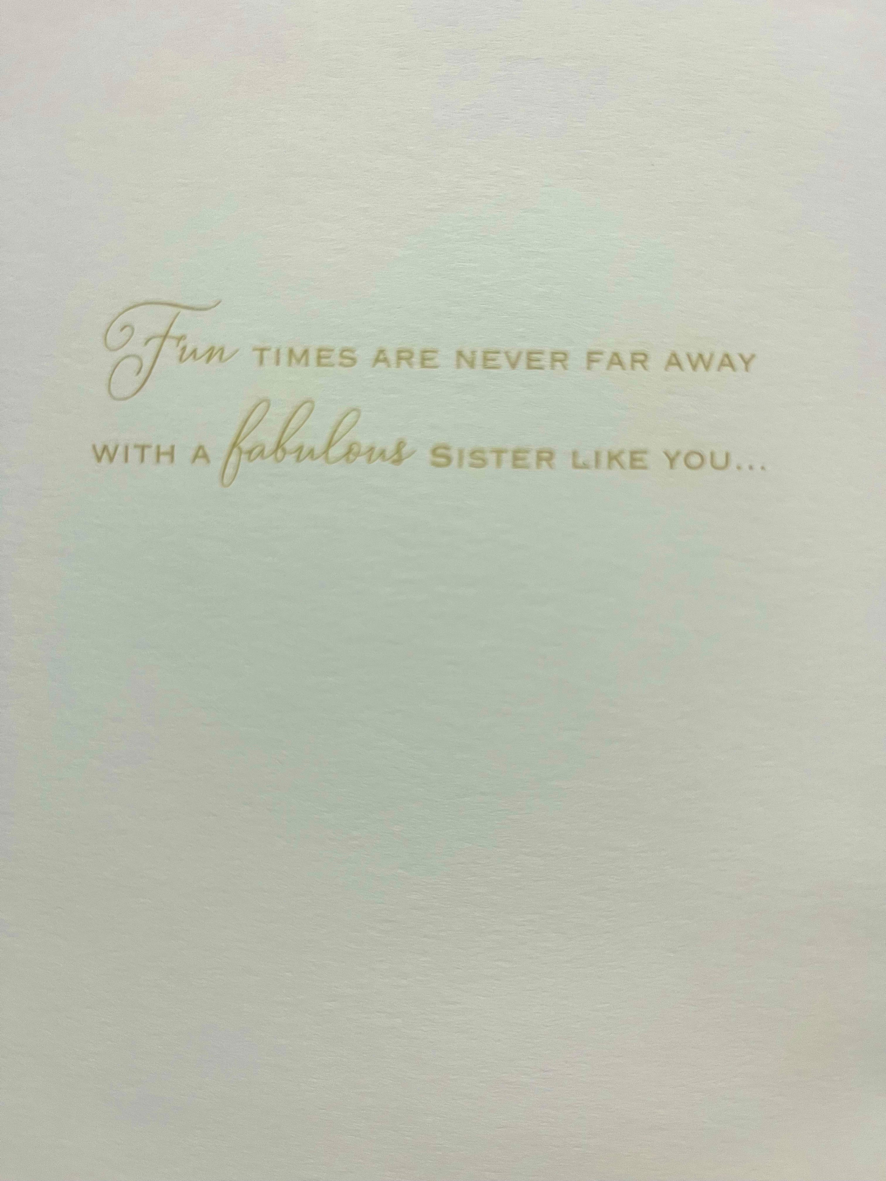 Sister Birthday Card : Birthday wishes to a lovely Sister