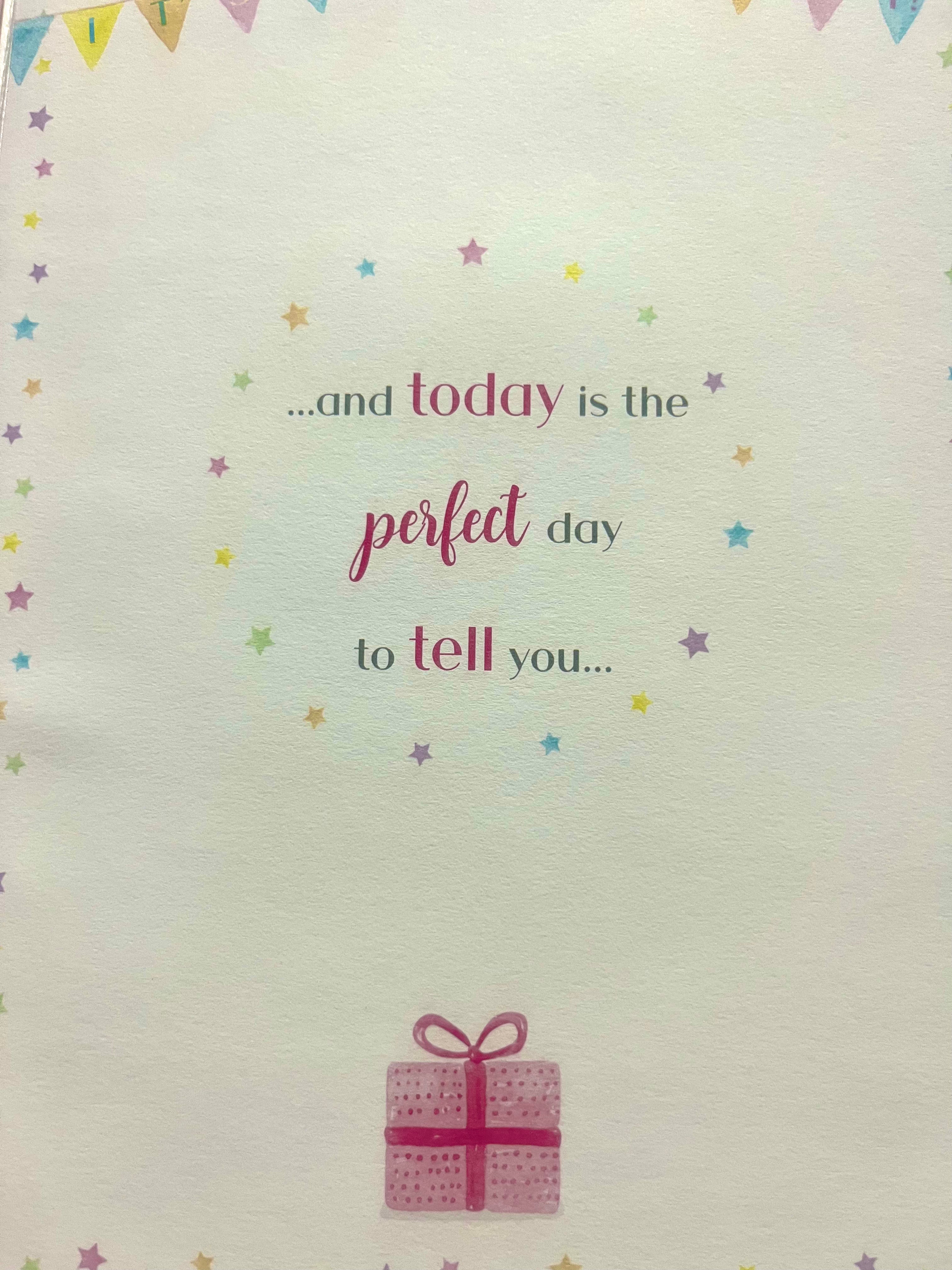 Sister Birthday Card : Happy birthday To A Really Wonderful Sister