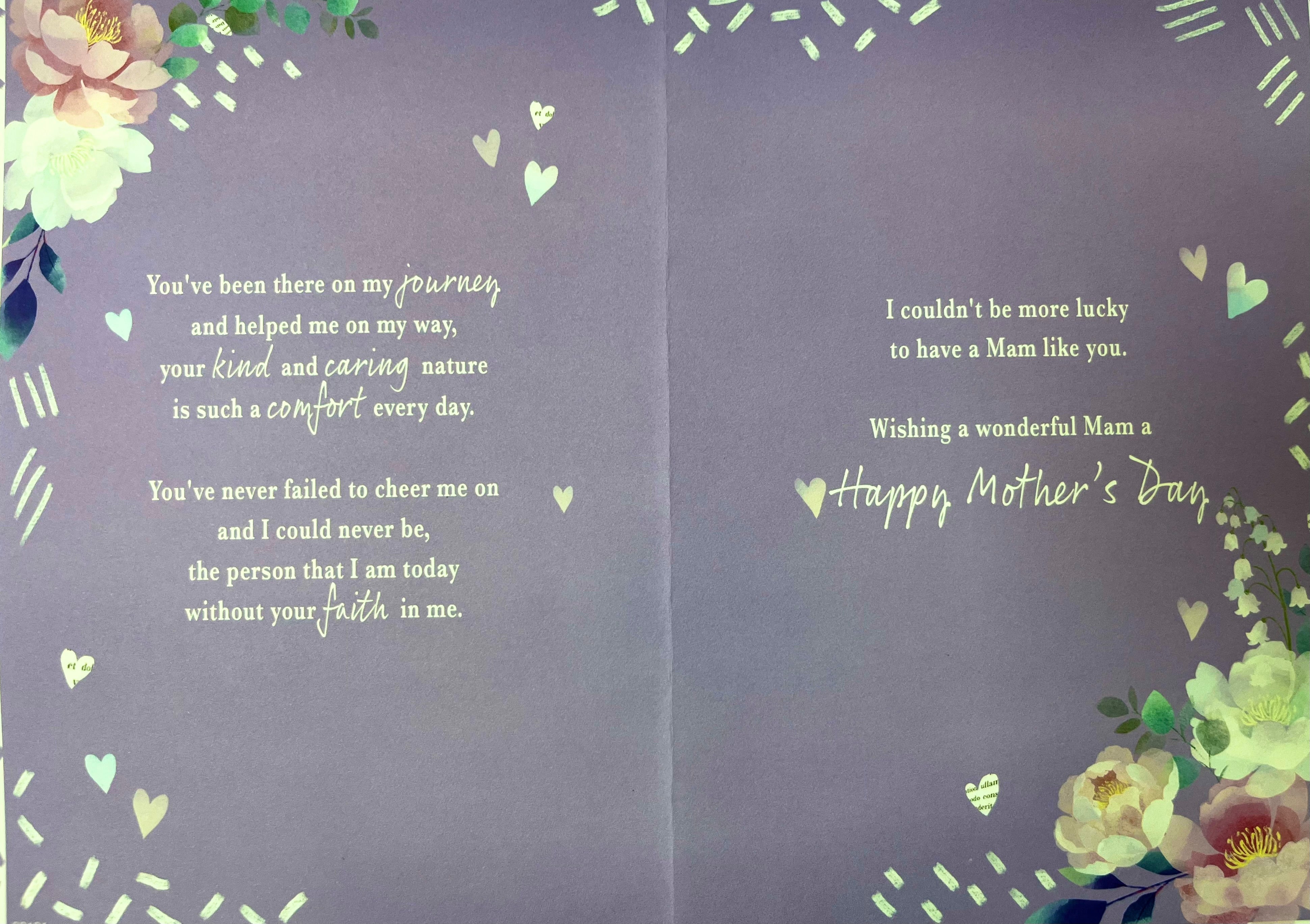 To Mam on Mothers Day Card