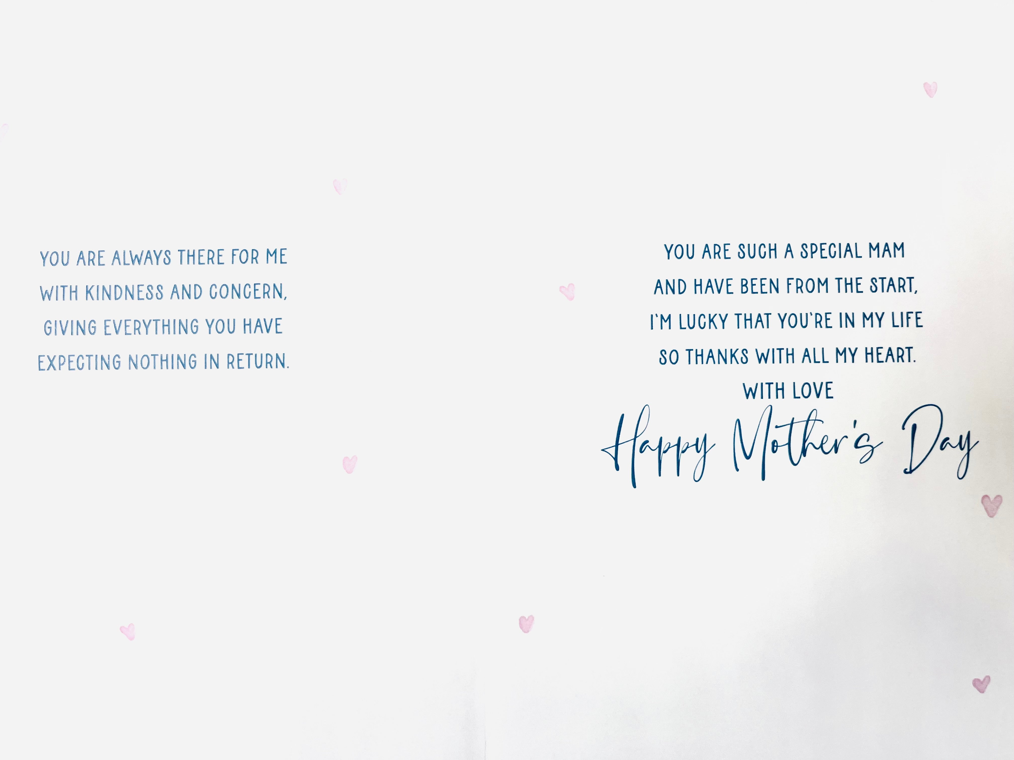 To Mam on Mothers Day Card