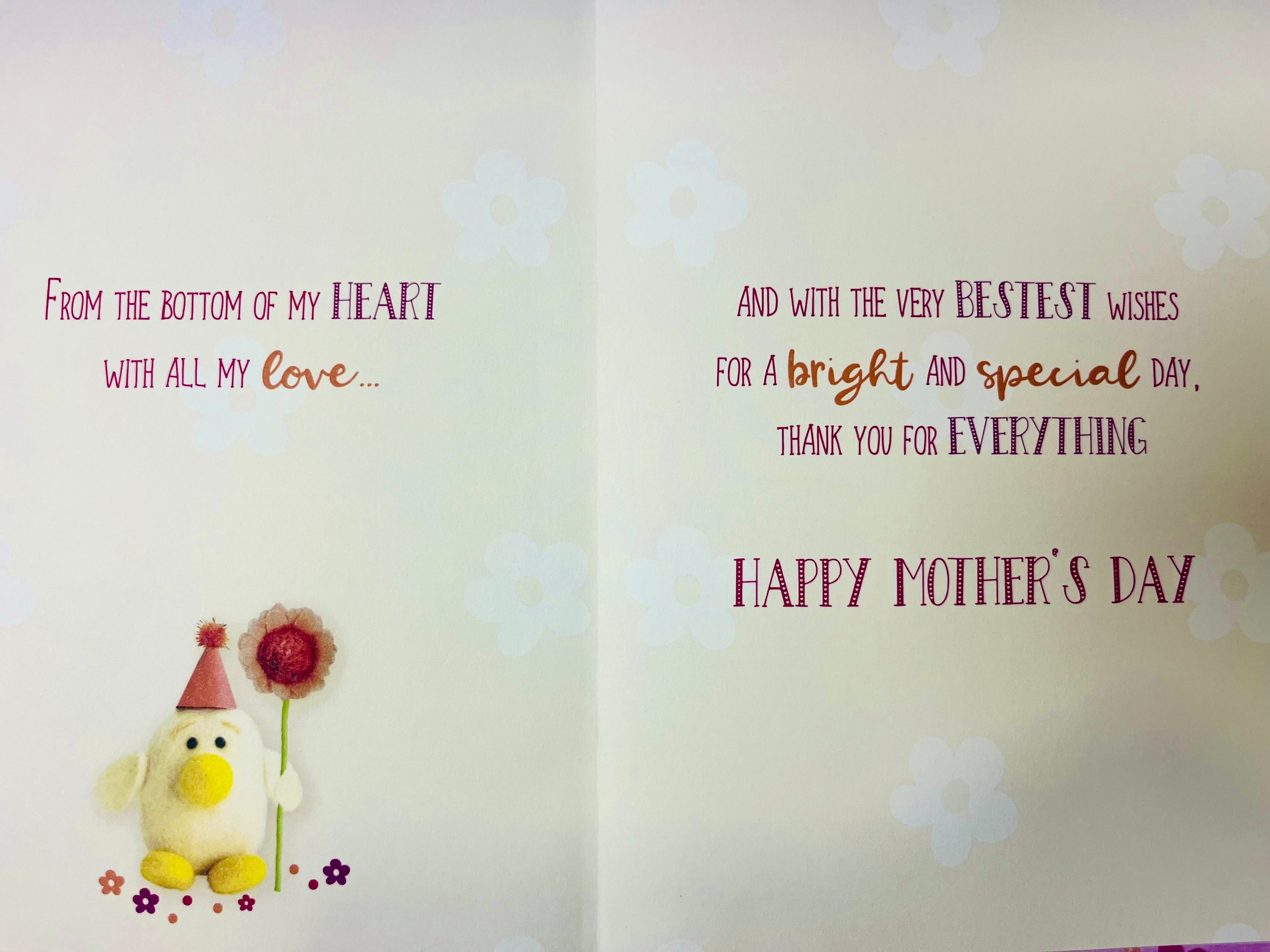 To Mam on Mothers Day Card