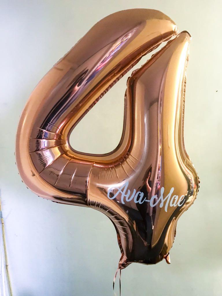 Personalised Large Number Balloons